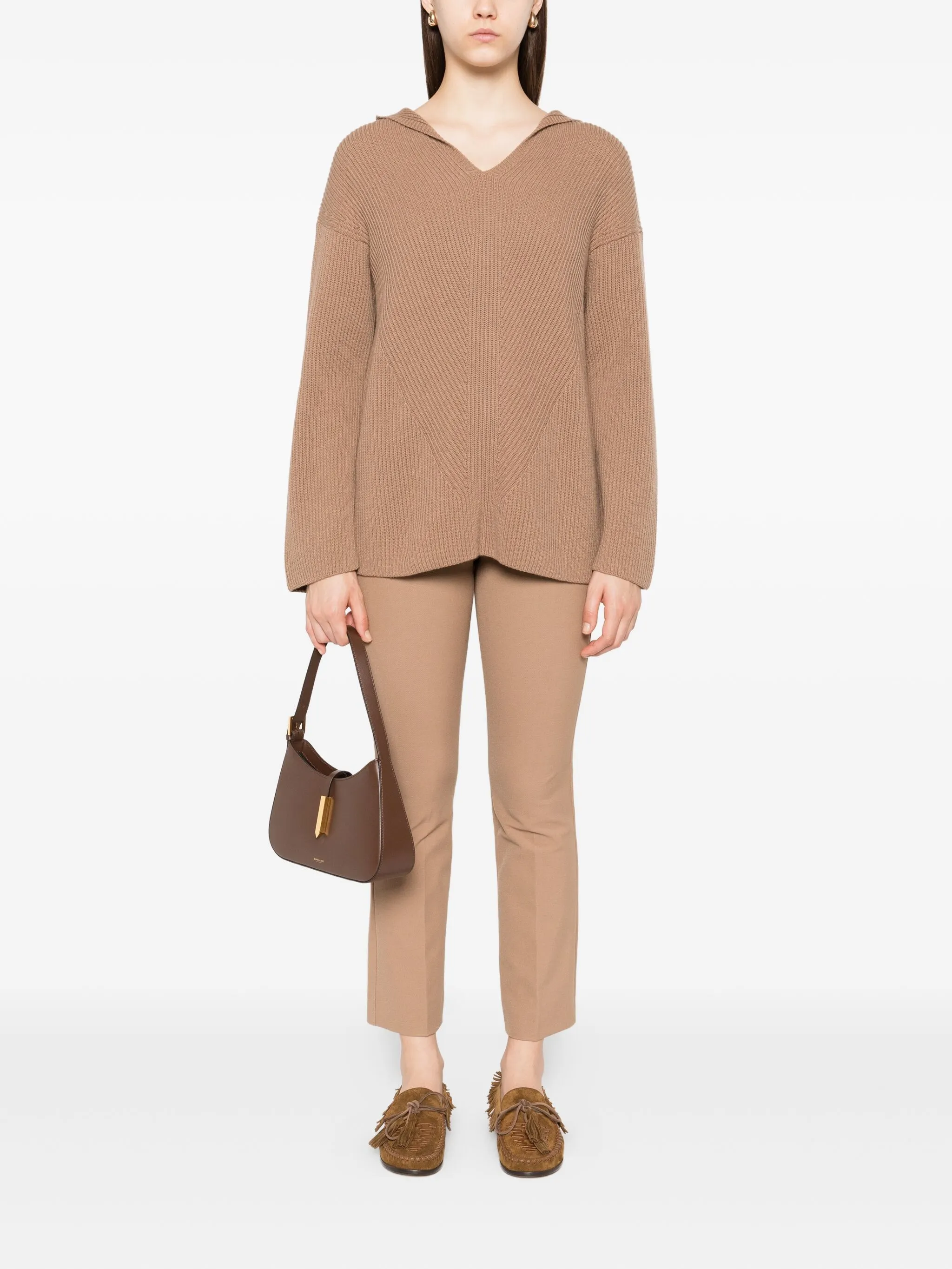 hooded ribbed jumper — Image 4