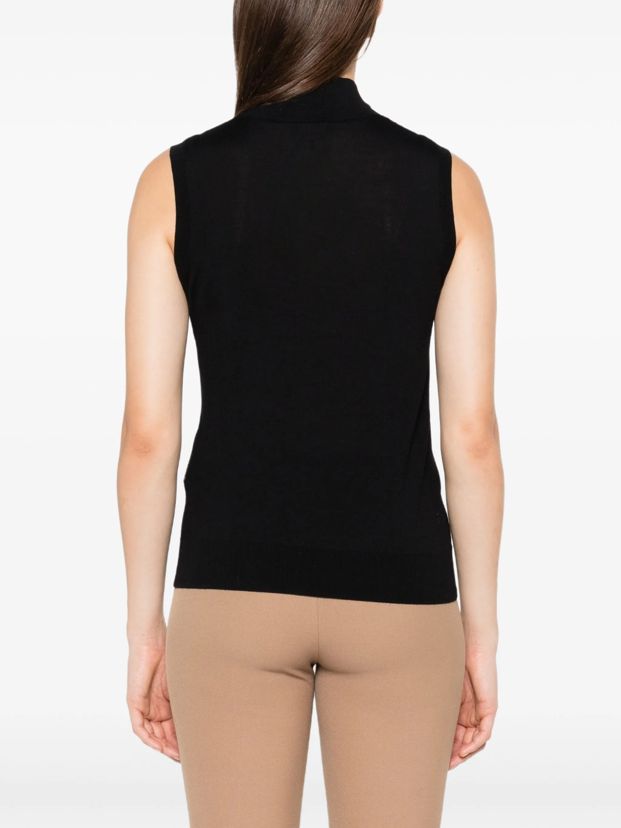high-neck sleeveless top — Image 3