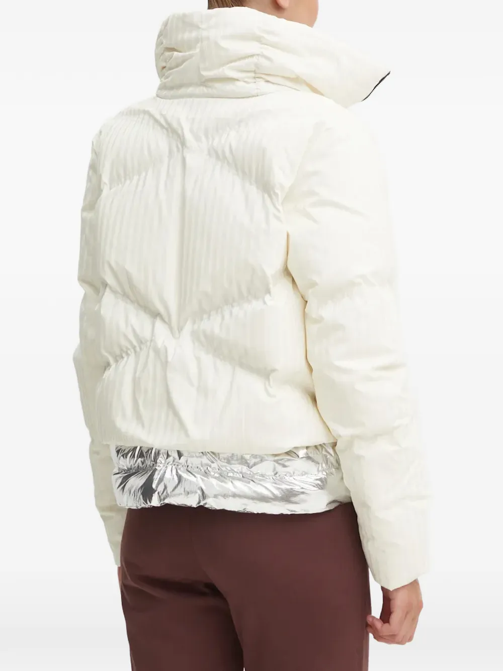 quilted metallic-trim jacket — Image 3