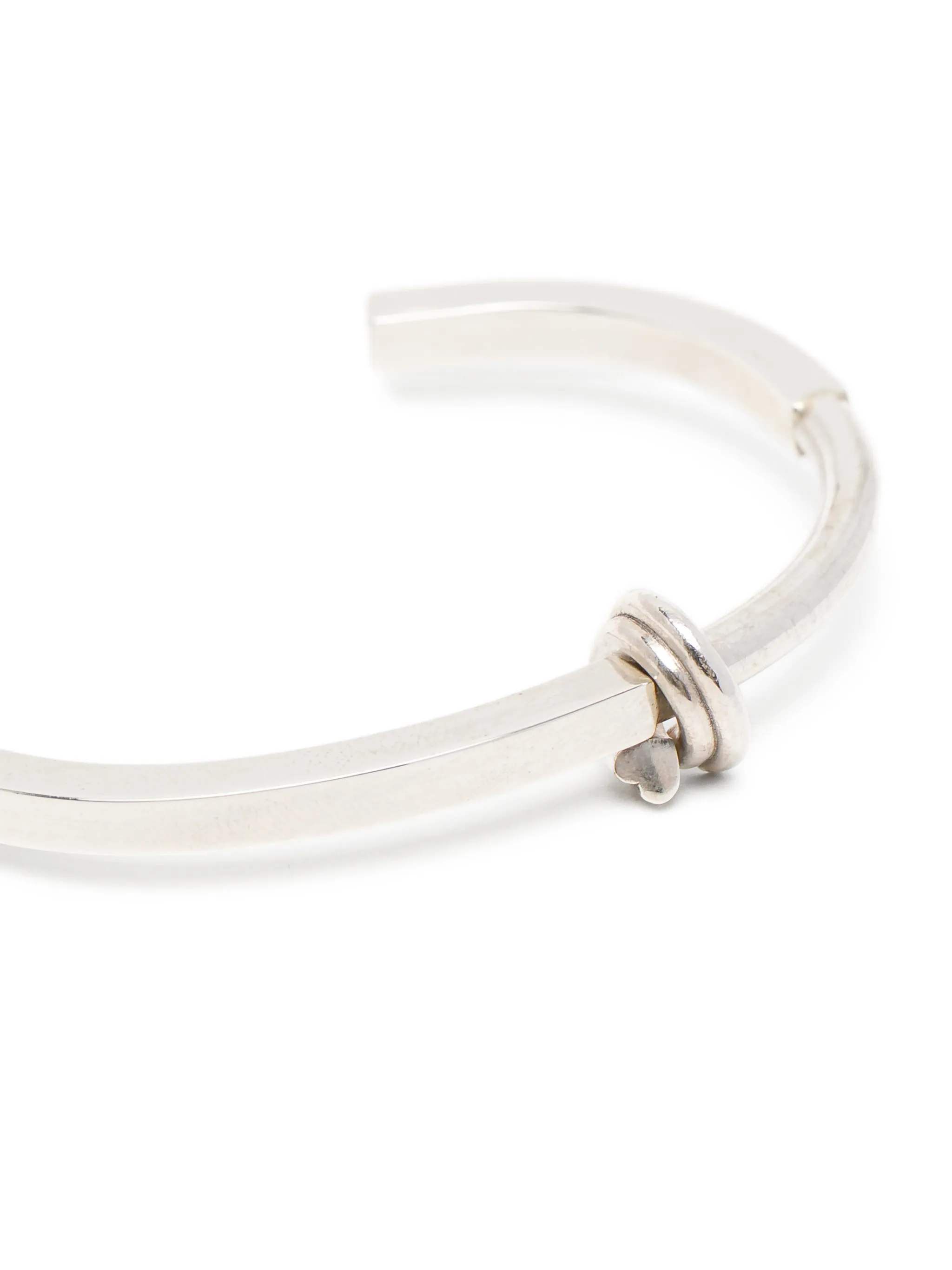 open silver bracelet — Image 3
