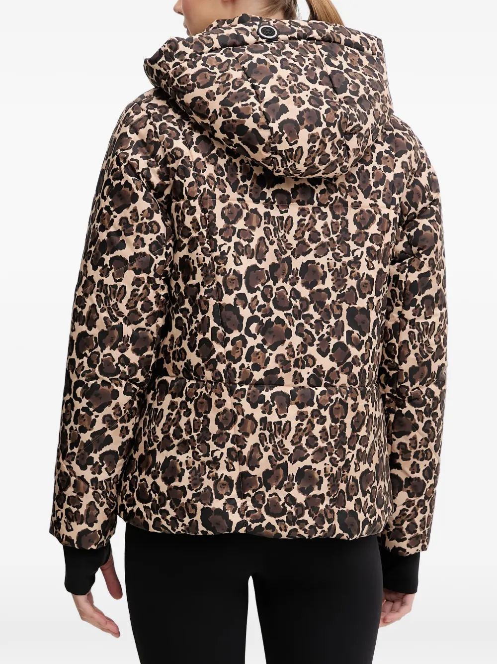 leopard-print hooded jacket — Image 4