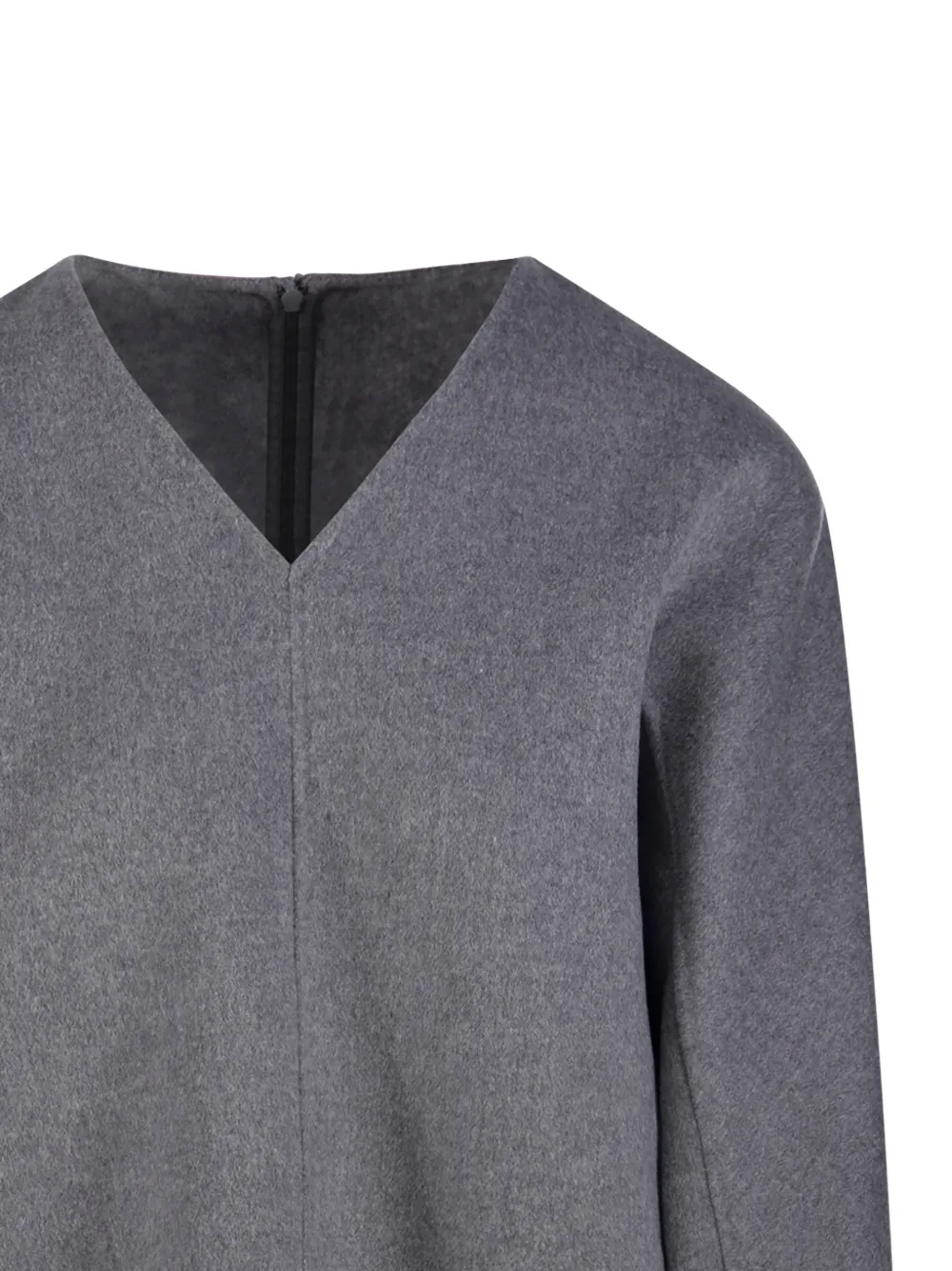 V-neck wool blouse — Image 3
