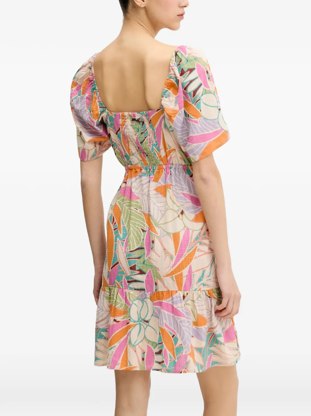 Cala Vadella floral-print ruffled mini dress — Image 4