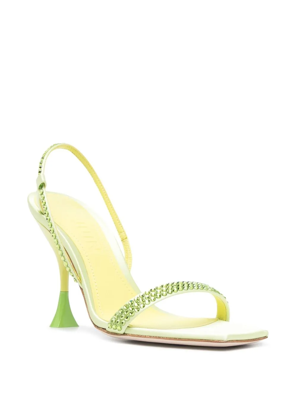 crystal-embellished leather sandals — Image 3