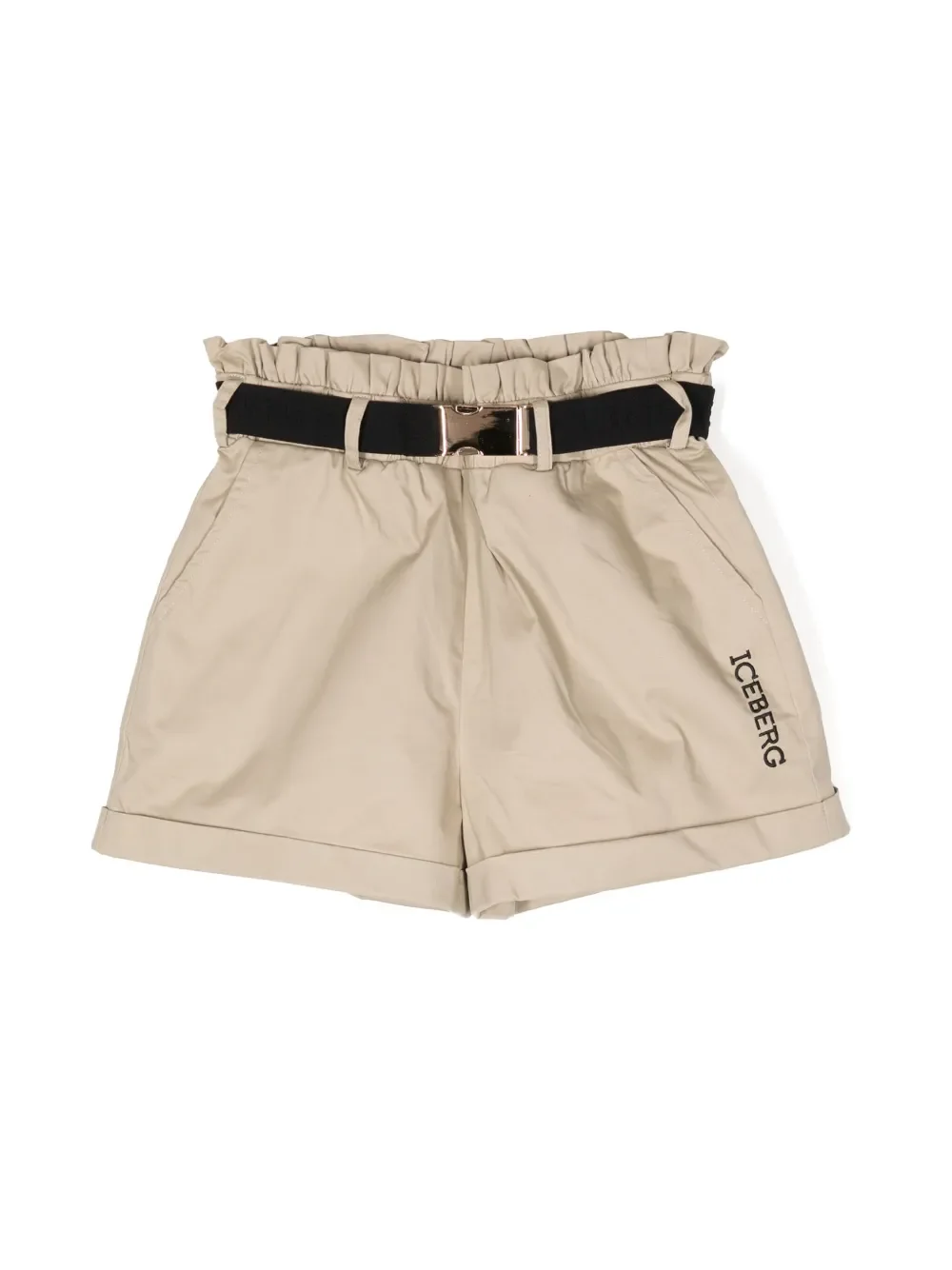logo-print cotton shorts