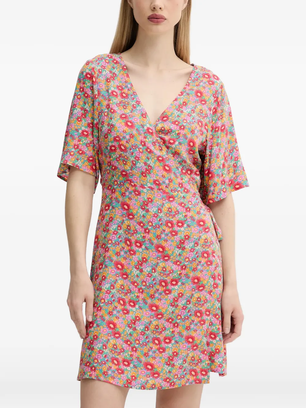 floral-print wrap dress — Image 4