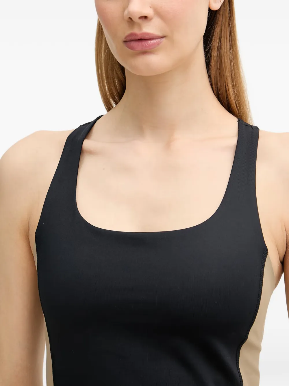 colour-block racerback top — Image 3