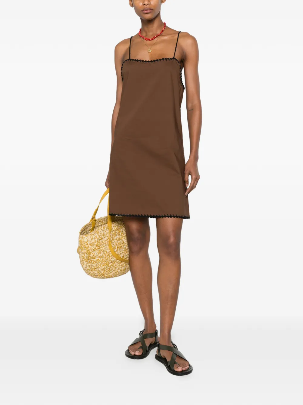 crochet-trim mini dress — Image 3