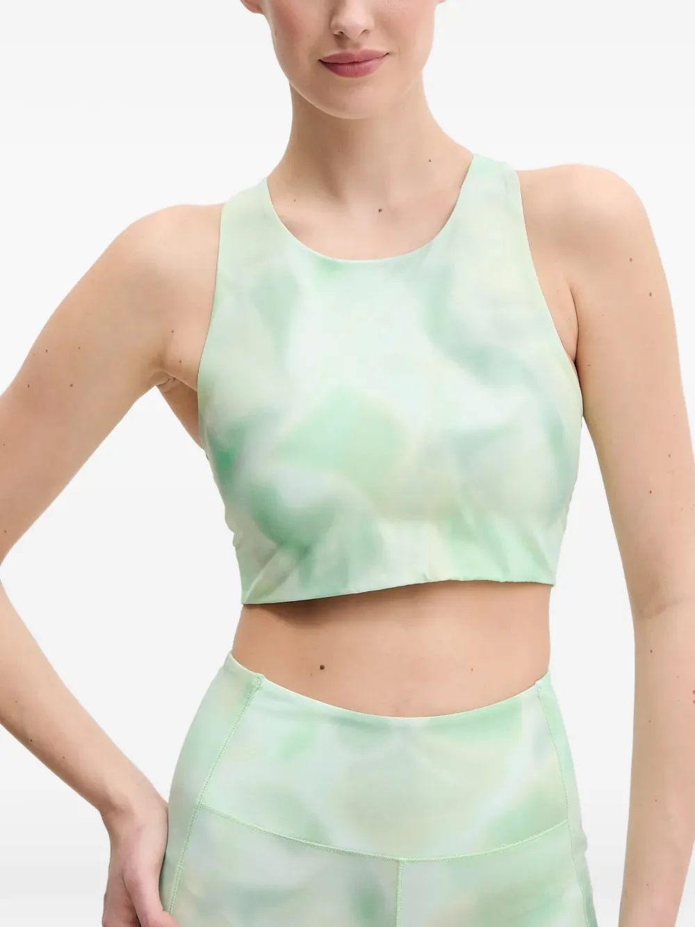 tie-dye bow-detail sports top — Image 4
