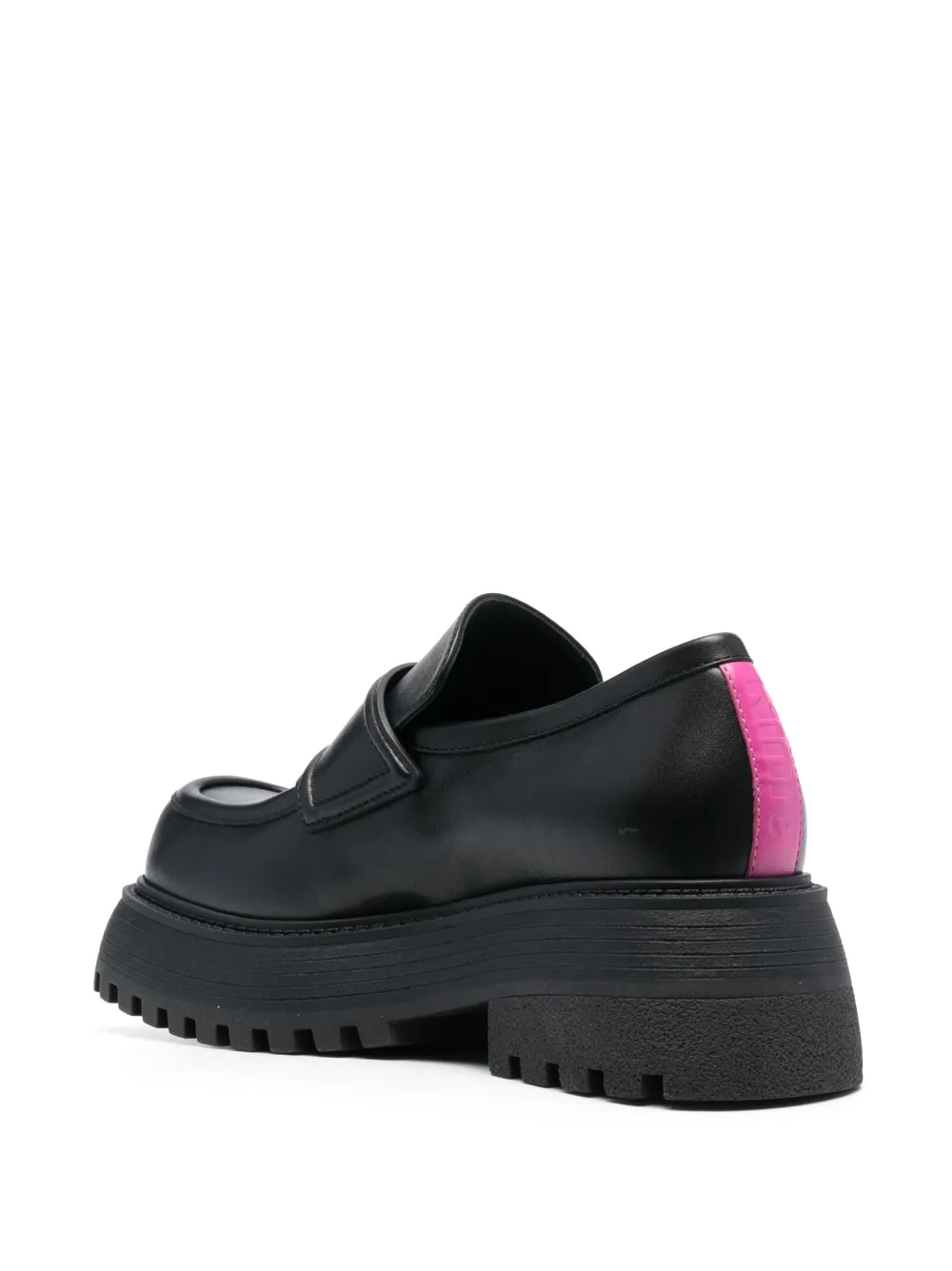 penny-slot leather loafers — Image 4