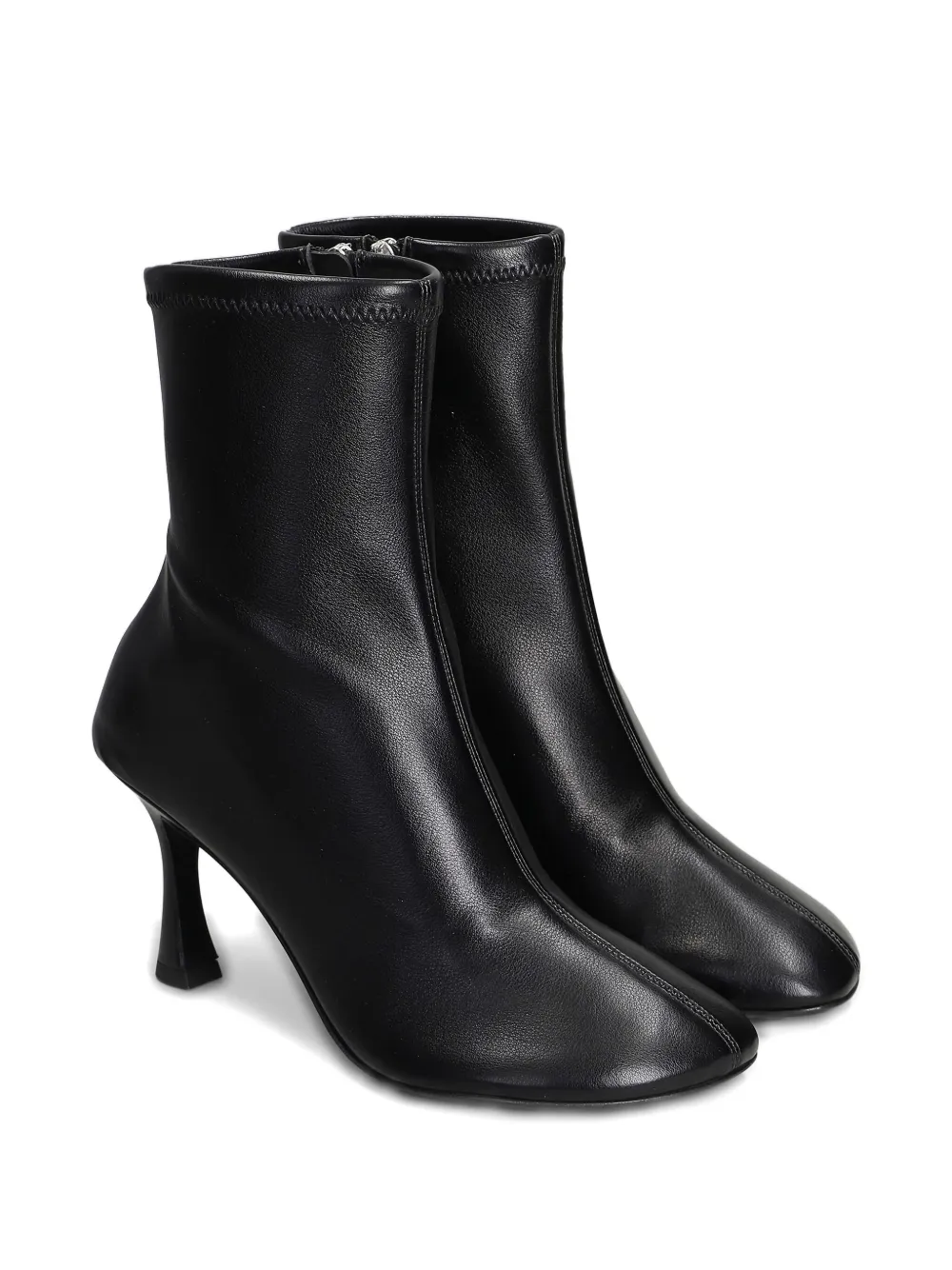 stretch-leather heeled boots — Image 3