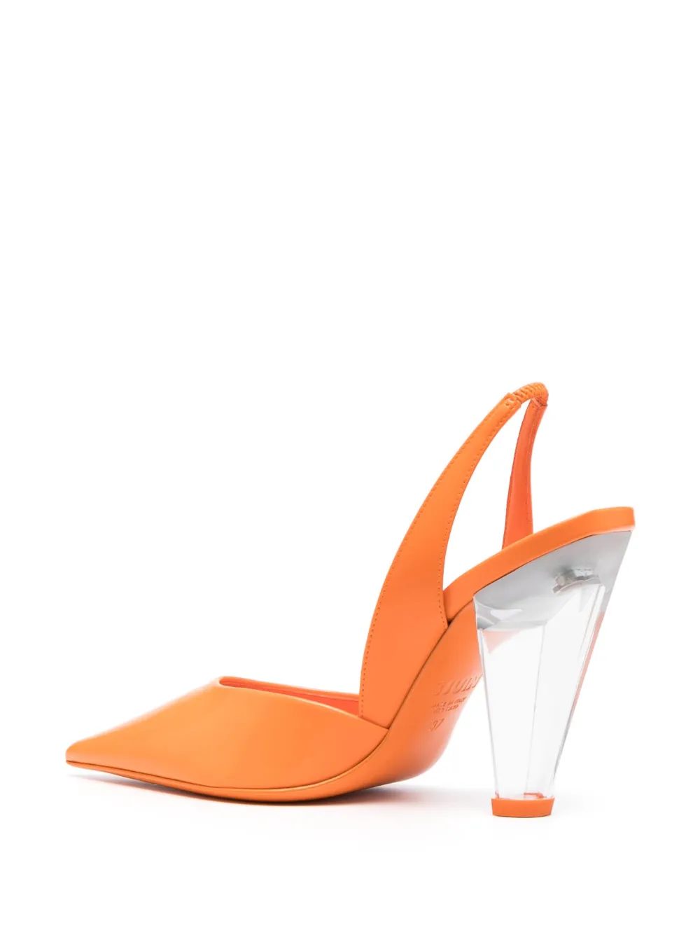 pointed-toe leather pumps — Image 3