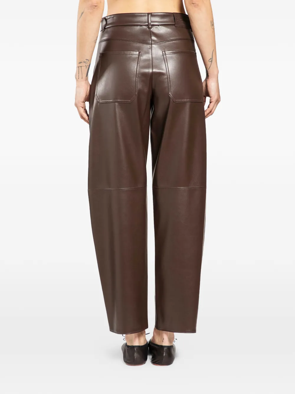 faux-leather trousers — Image 3