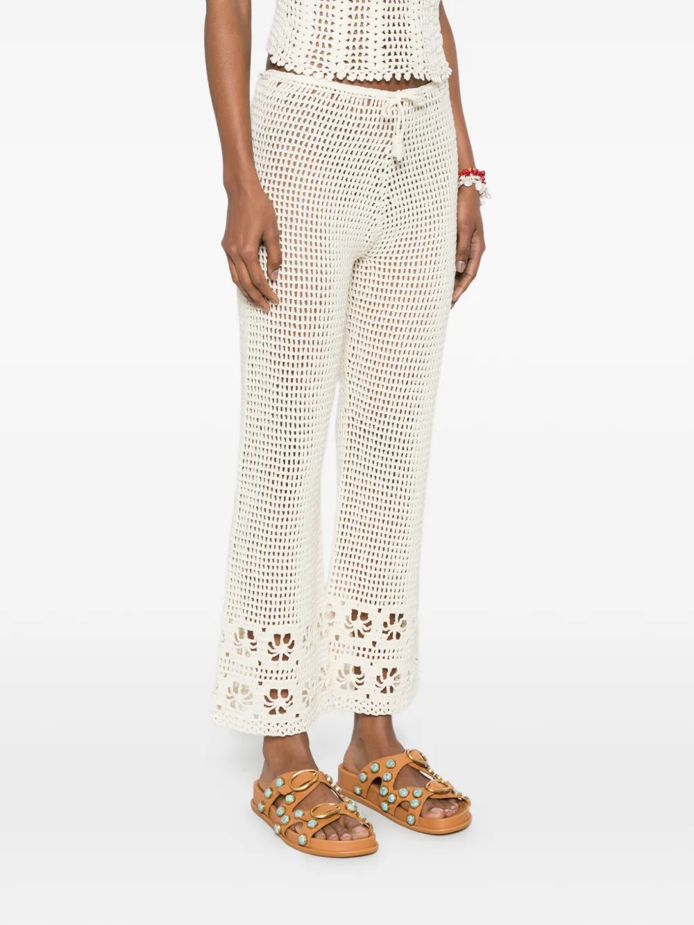 crochet-knit trousers — Image 3