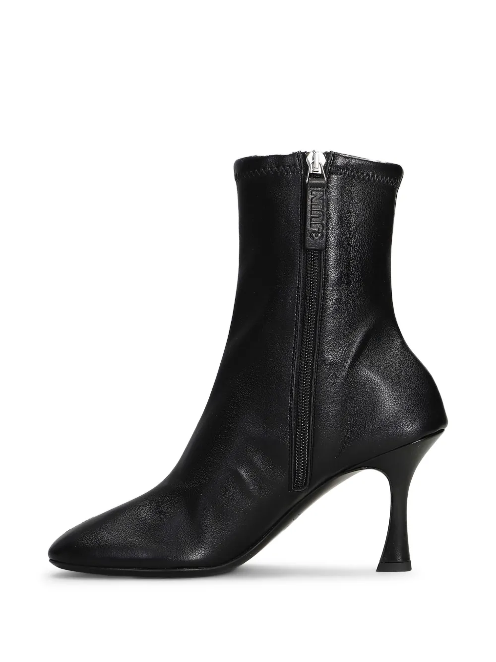 stretch-leather heeled boots — Image 5