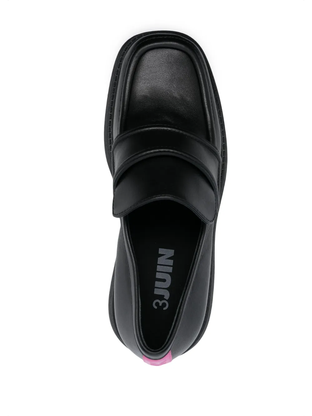 penny-slot leather loafers — Image 3