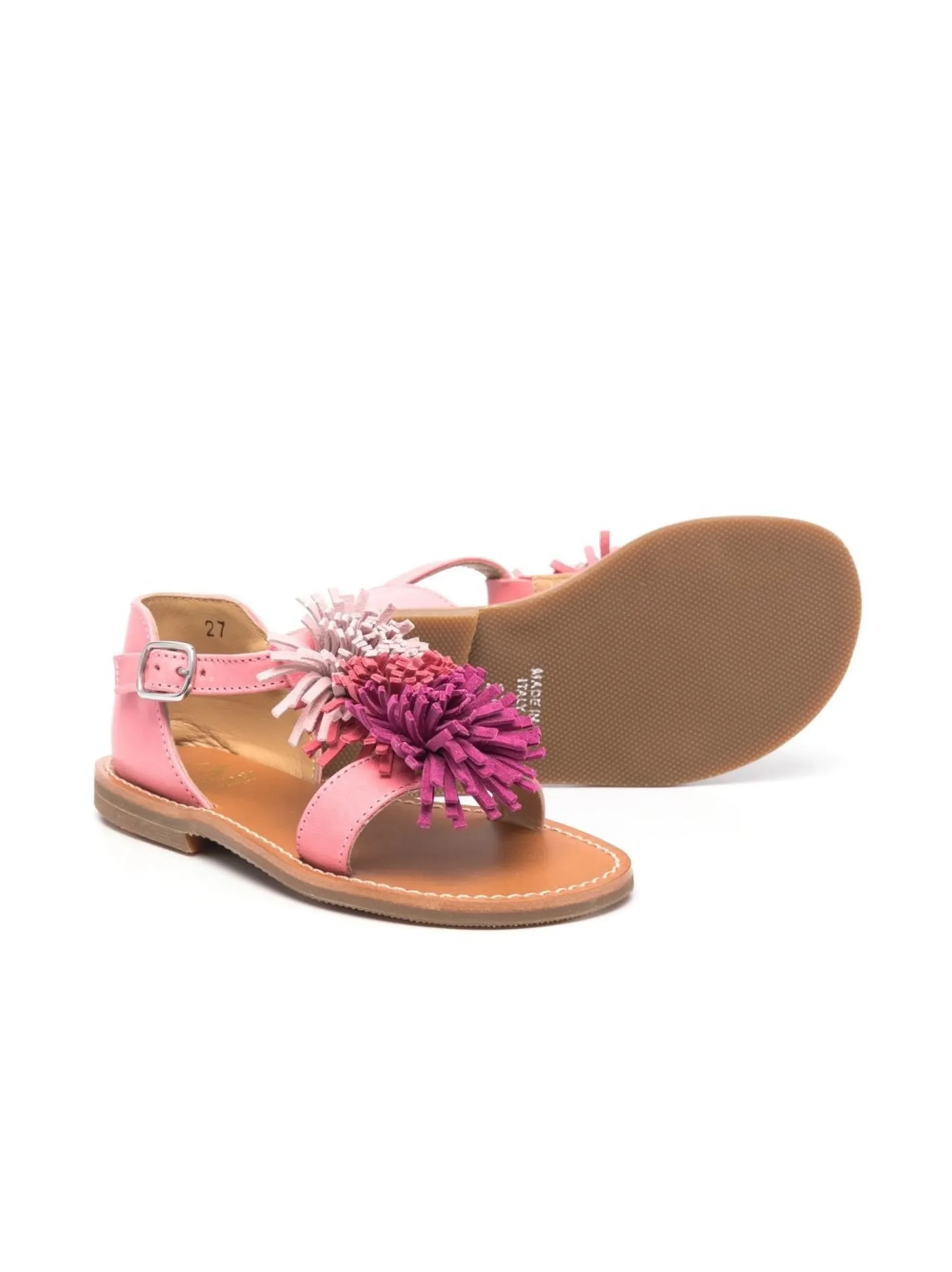 pompom-detail open-toe sandals