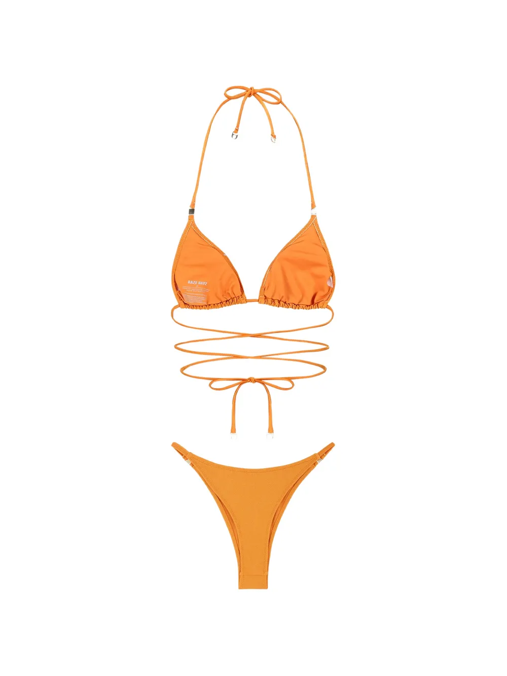 Tangelo wrap-around triangle bikini — Image 5