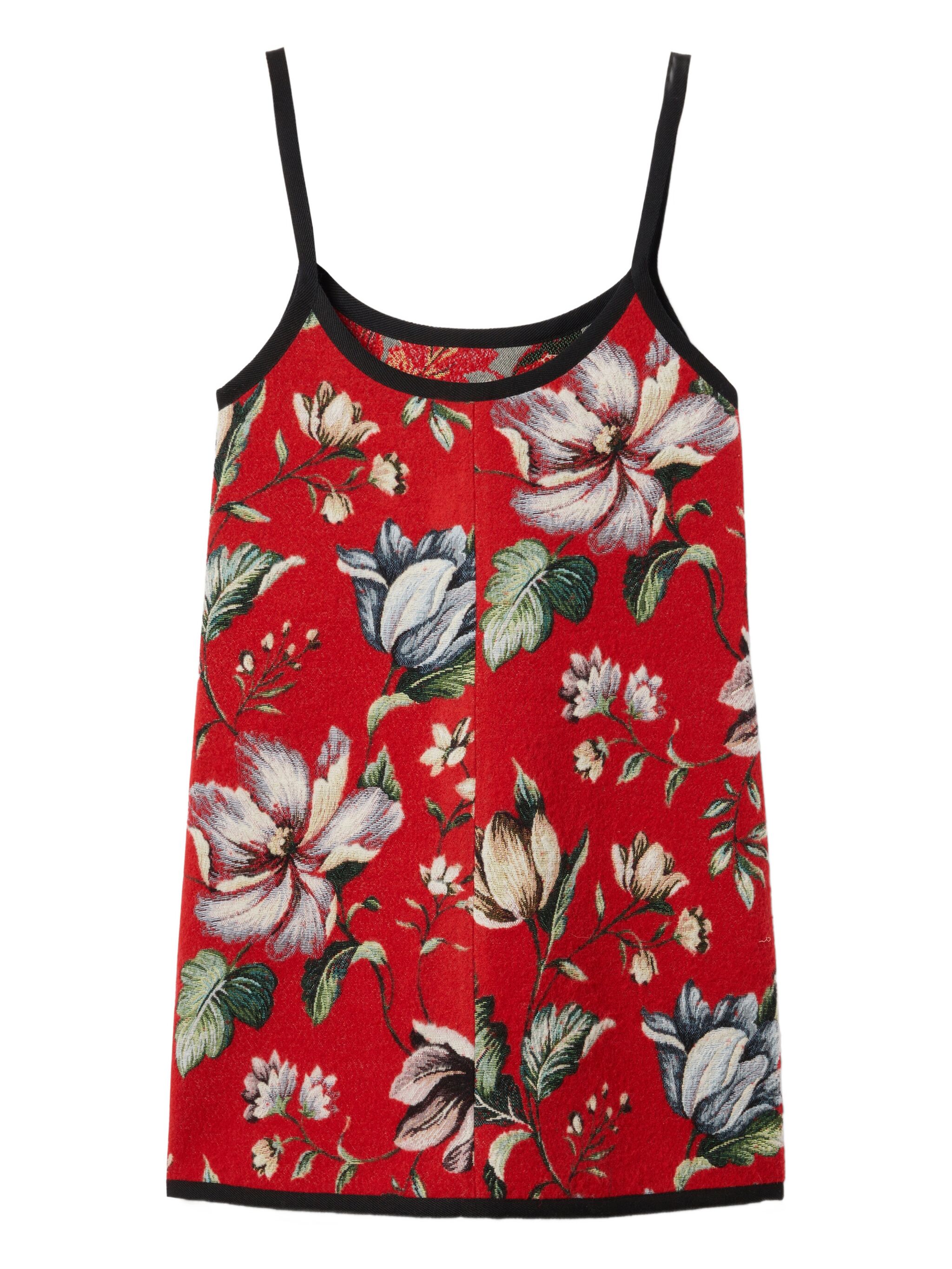 floral jacquard slip dress, image 3 of 5