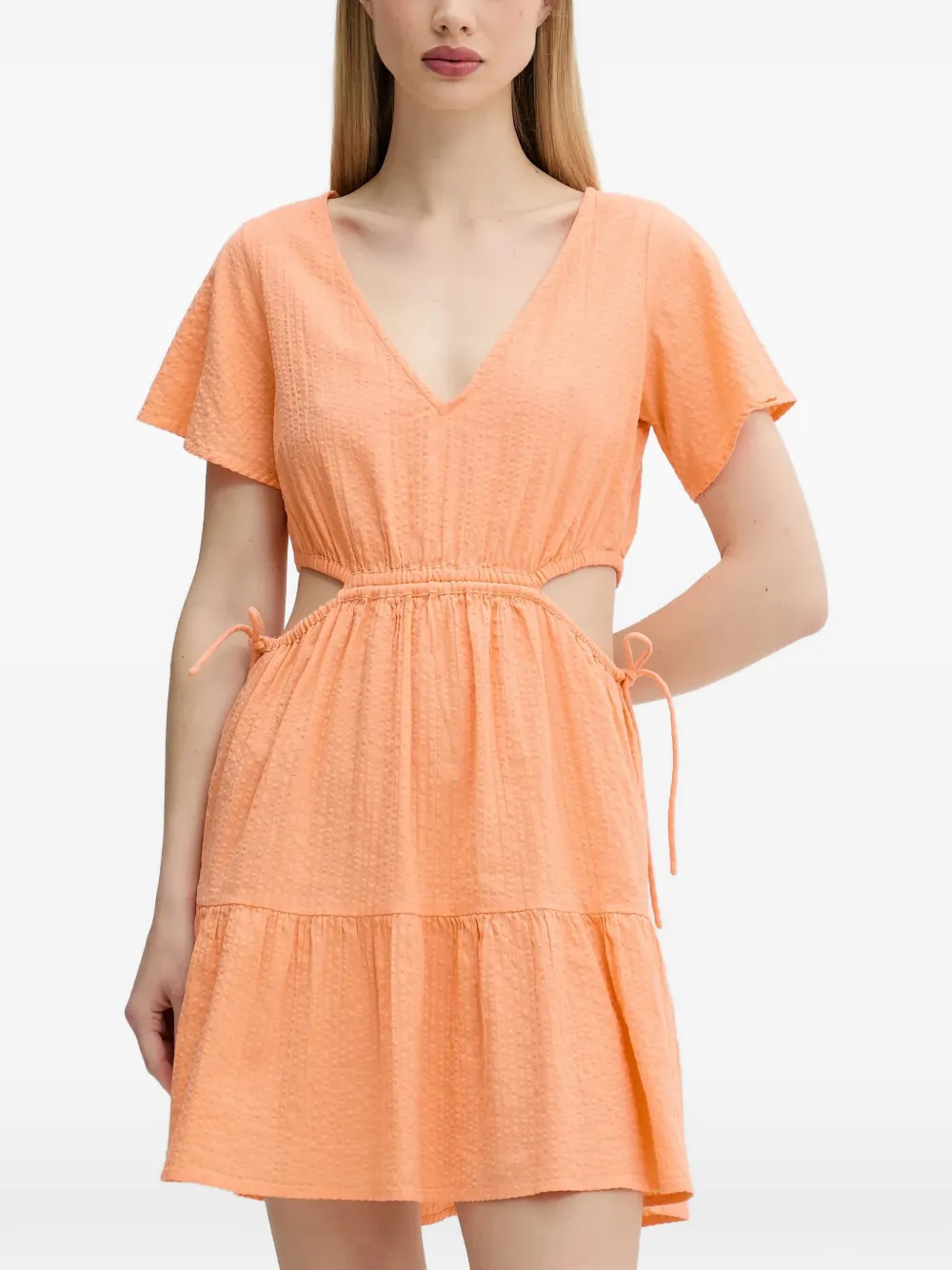 Cala Vadella cut-out tiered mini dress — Image 4
