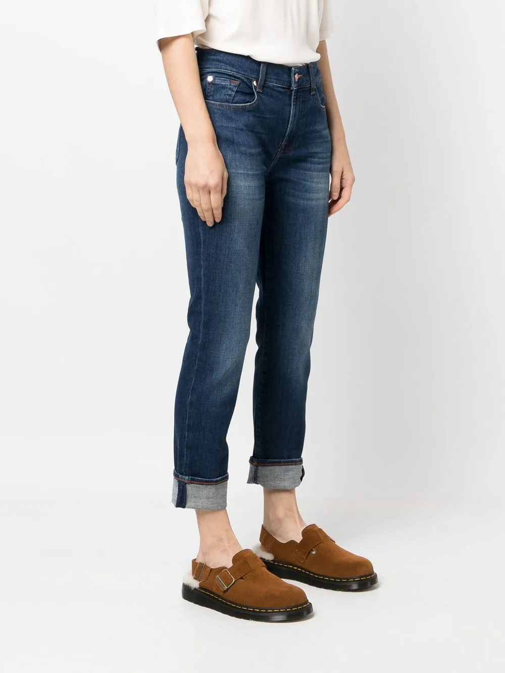 mid-rise cropped jeans — Image 5