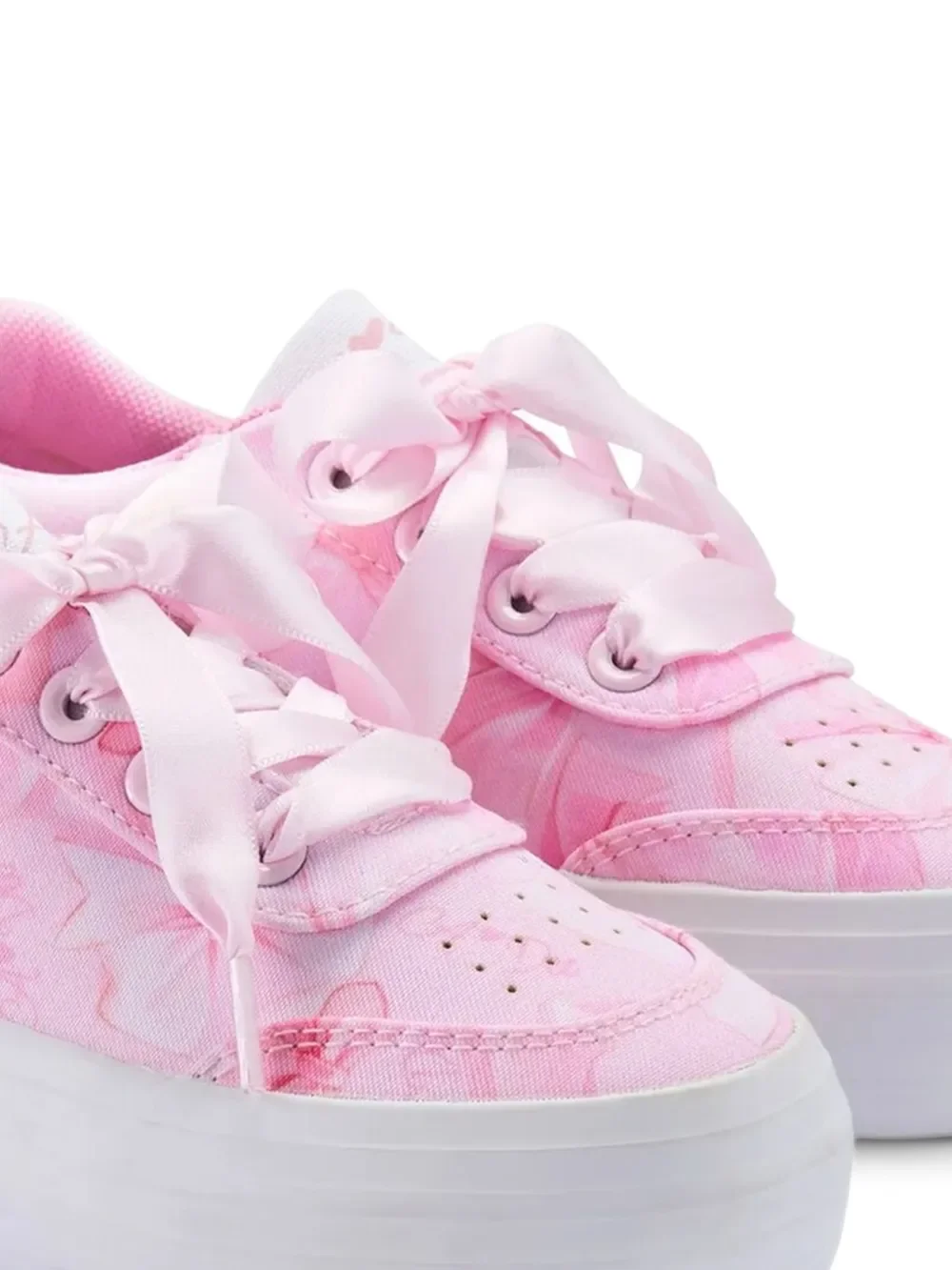 floral-print platform sneakers