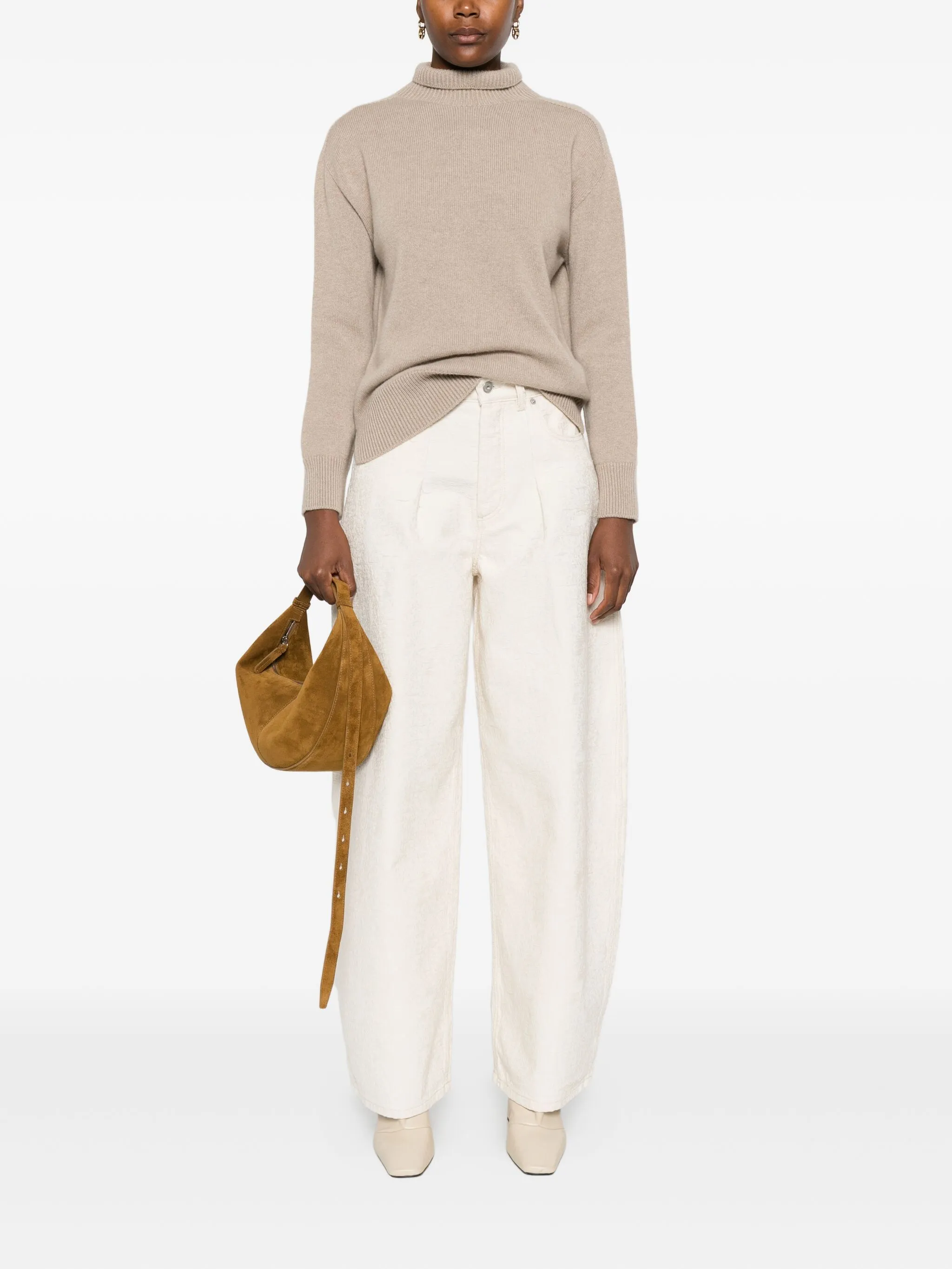 high-neck cashmere sweater — Image 3