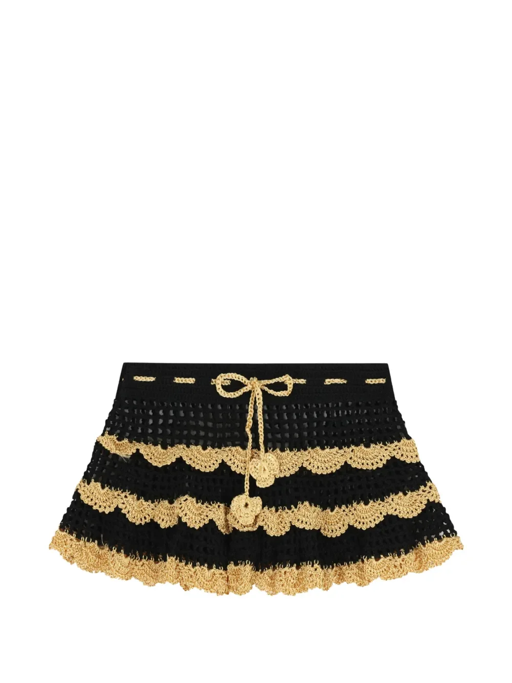 crochet floral skirt