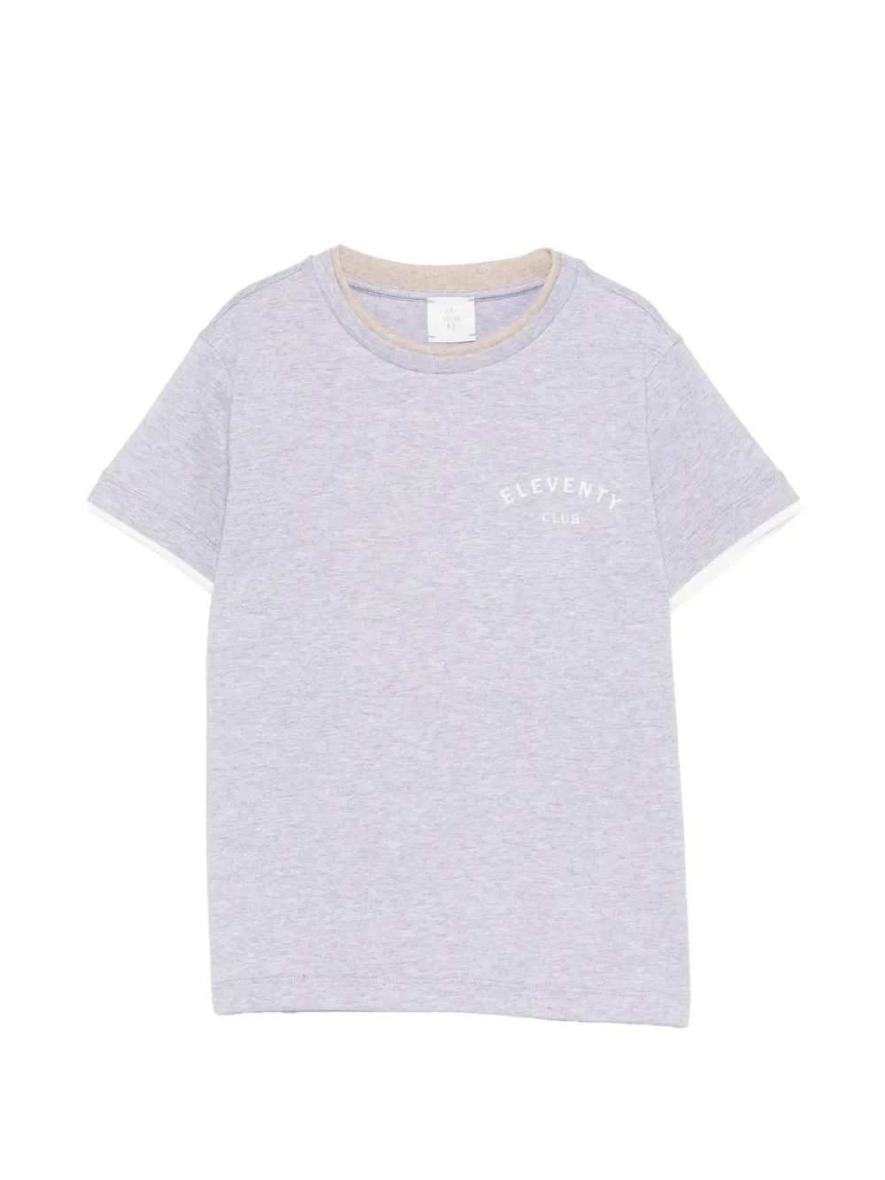 layered crew-neck T-shirt