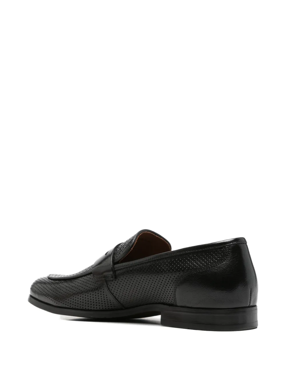 perforated woven-effect loafers — Image 4