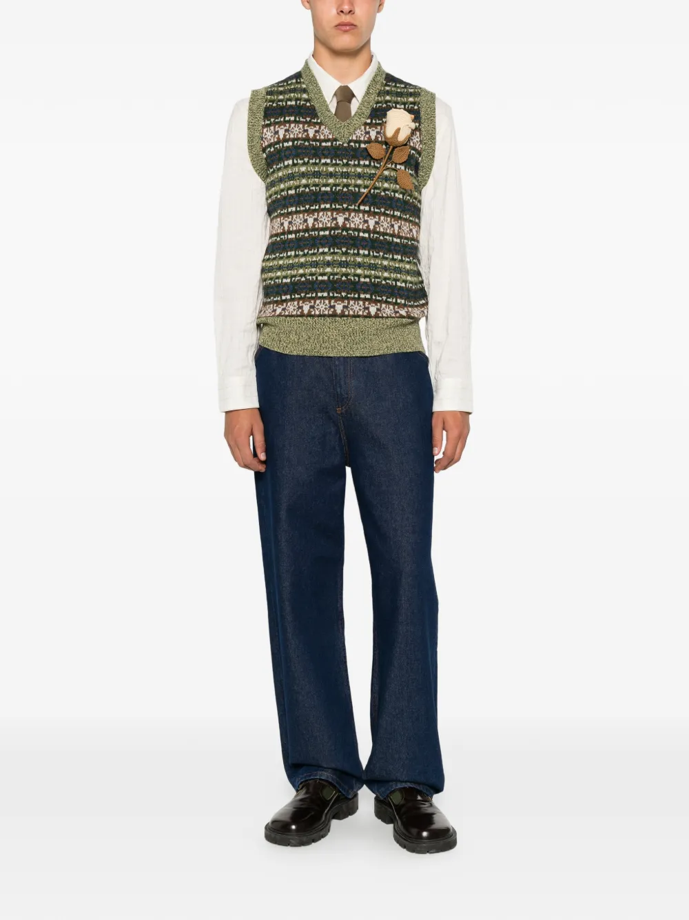 Grandpa's Rose V-neck vest — Image 4
