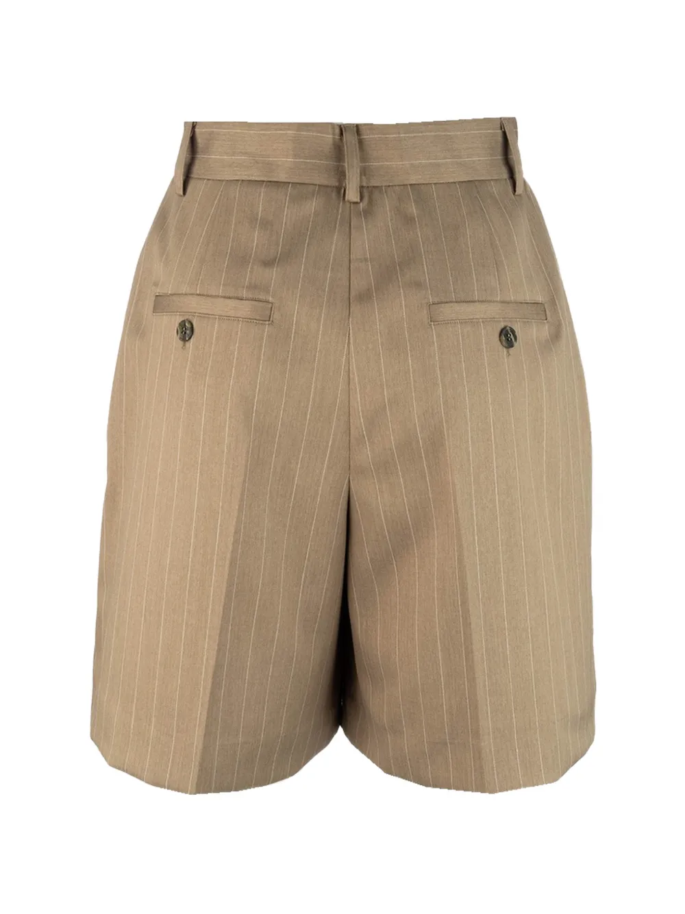 pinstripe-pattern tailored shorts — Image 3