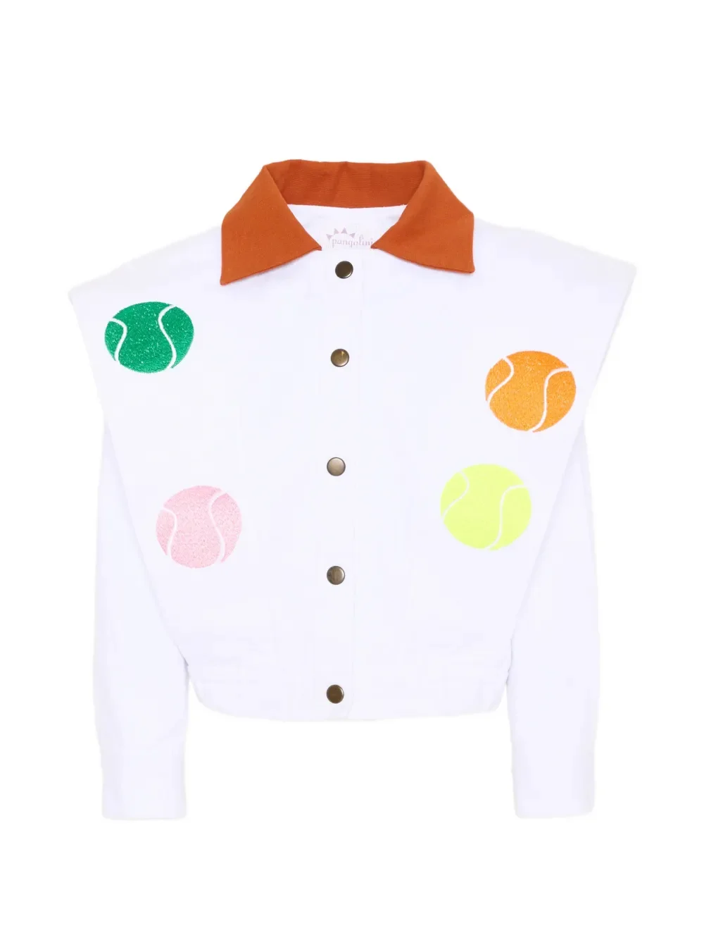 tennis-ball-print jacket