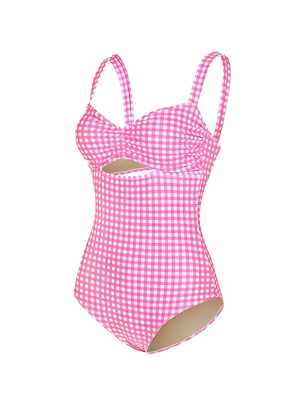 gingham cut-out swimsuit — Image 4