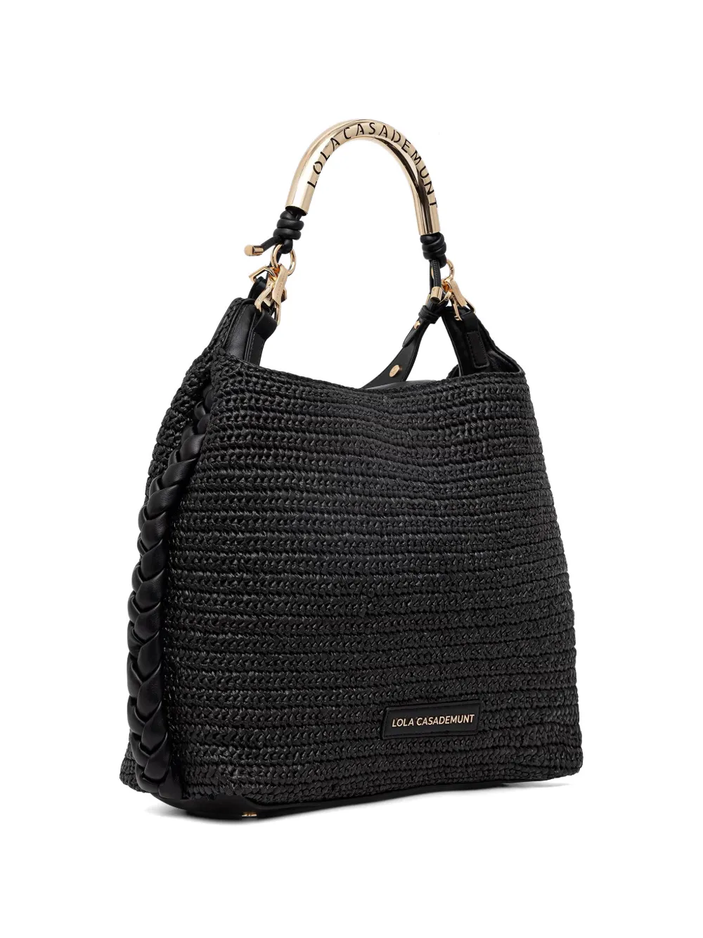 raffia-effect tote bag — Image 3