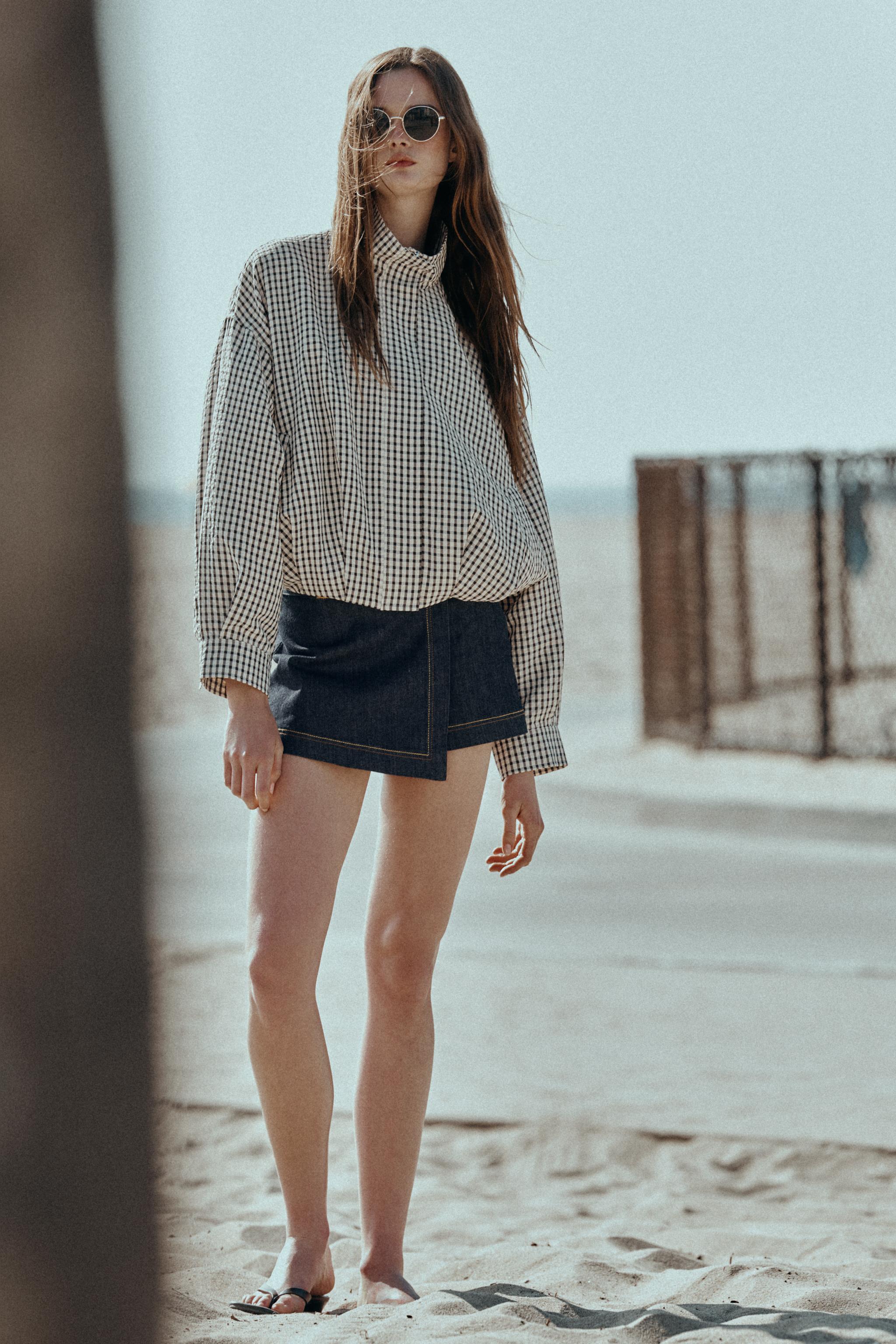 PLAID BOMBER JACKET, image 2 of 10