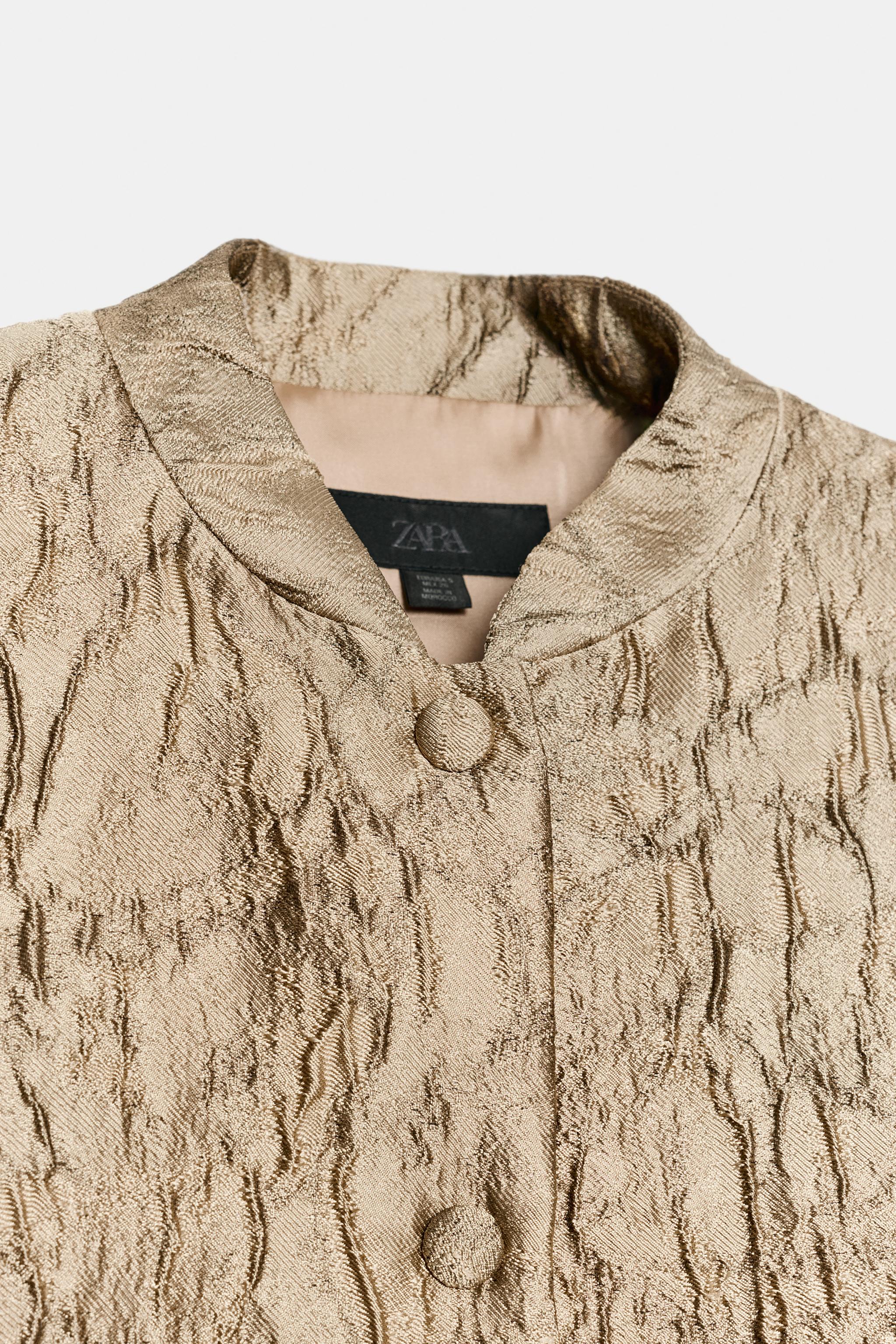 FLORAL JACQUARD BOMBER JACKET, image 2 of 10