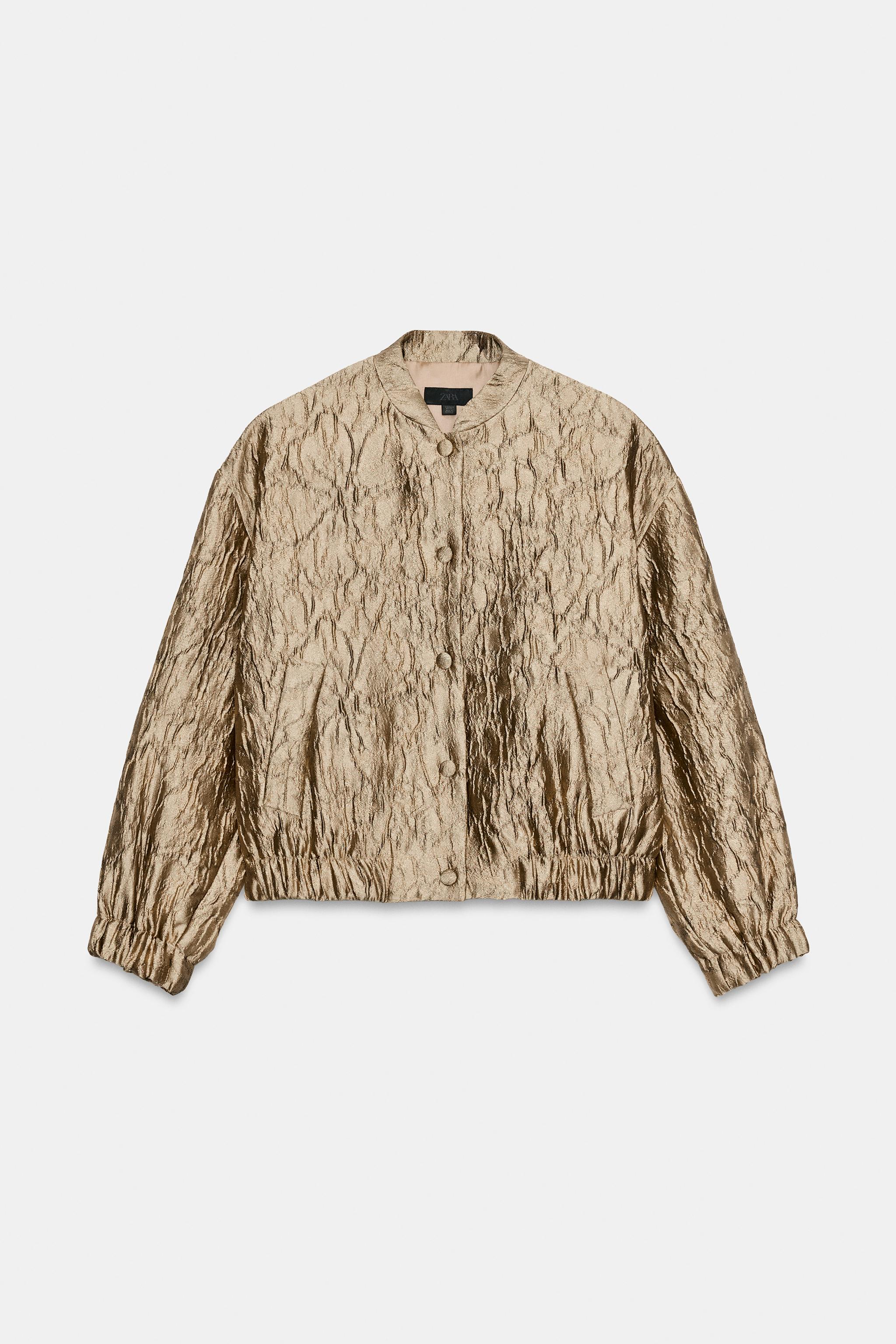 FLORAL JACQUARD BOMBER JACKET, image 9 of 10
