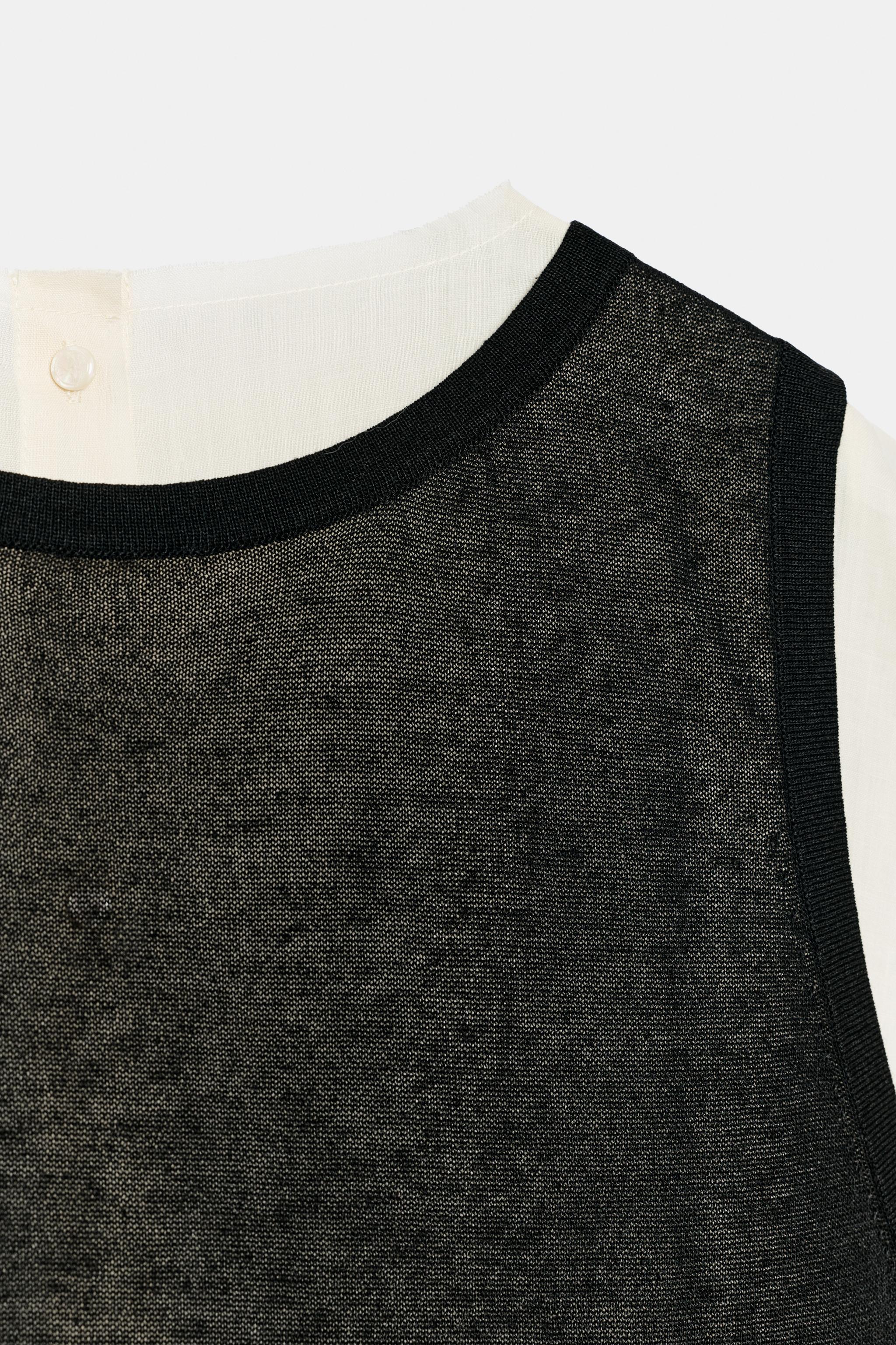 COMBINATION KNIT TOP, image 2 of 7