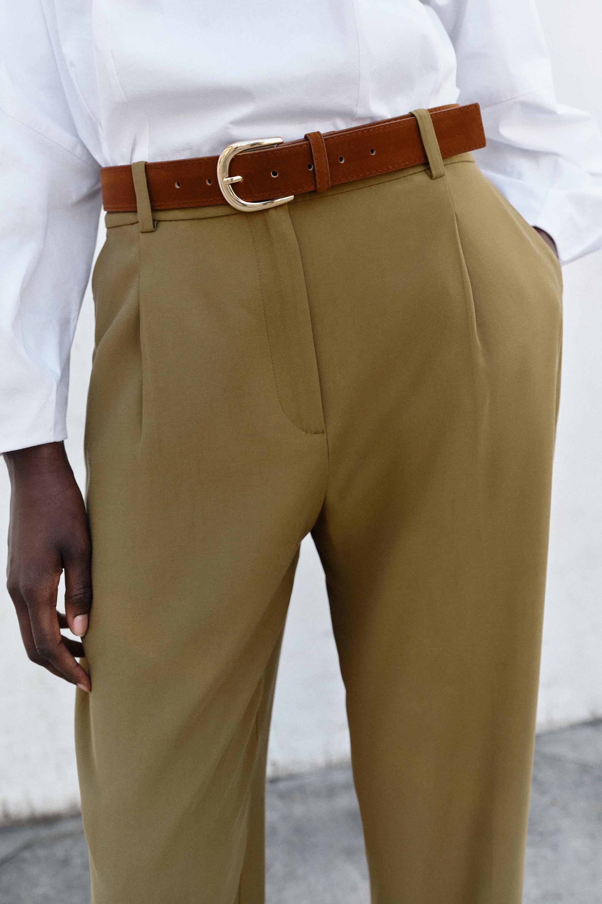 Belted Pleated Pants, image 4 of 10