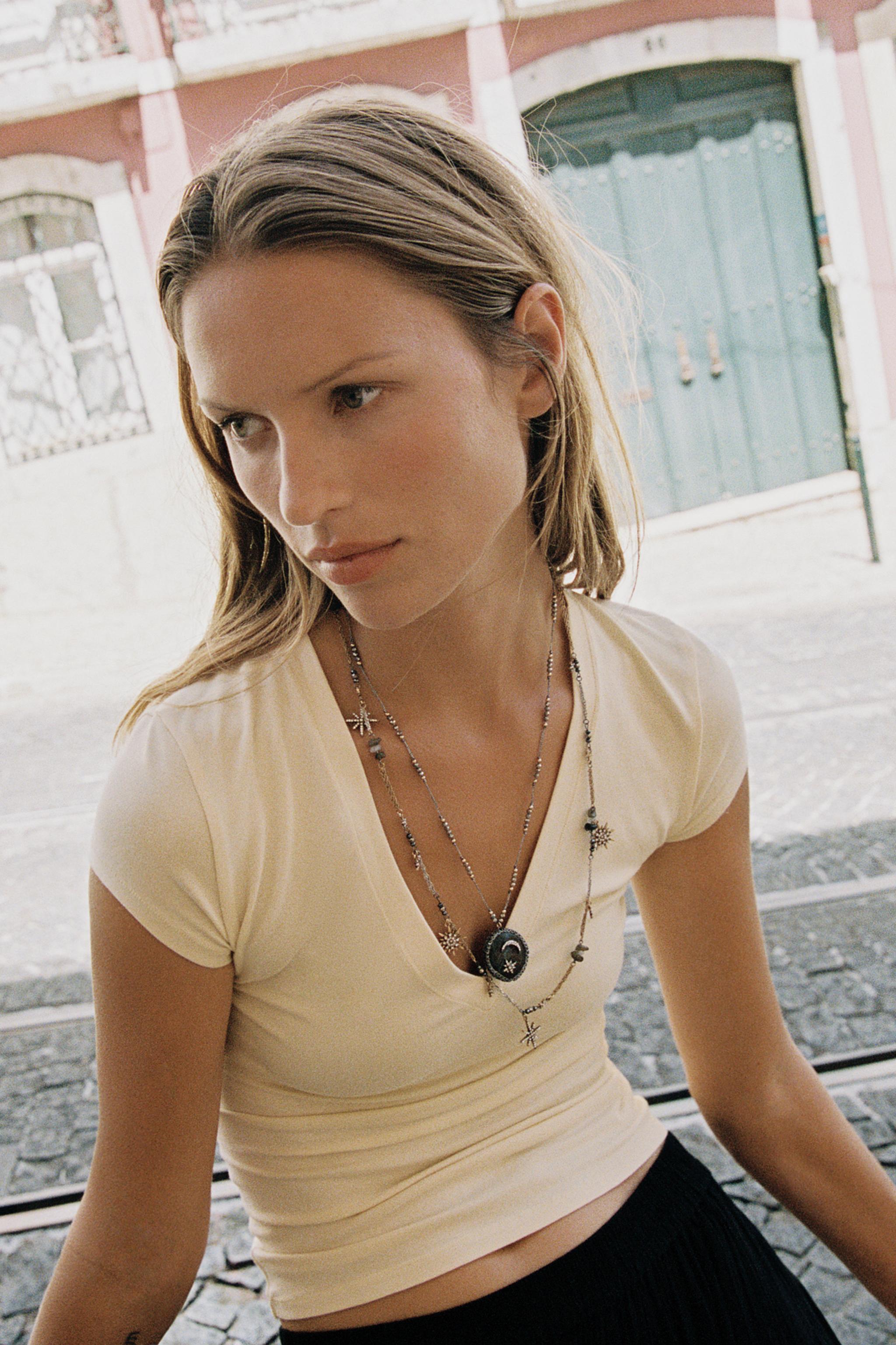 V-NECK T-SHIRT, image 3 of 8