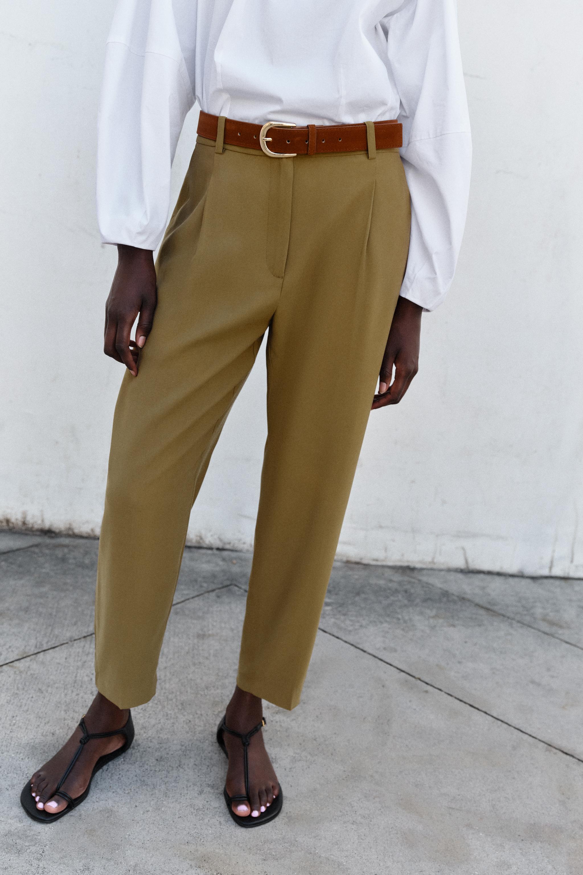 Belted Pleated Pants, image 6 of 10