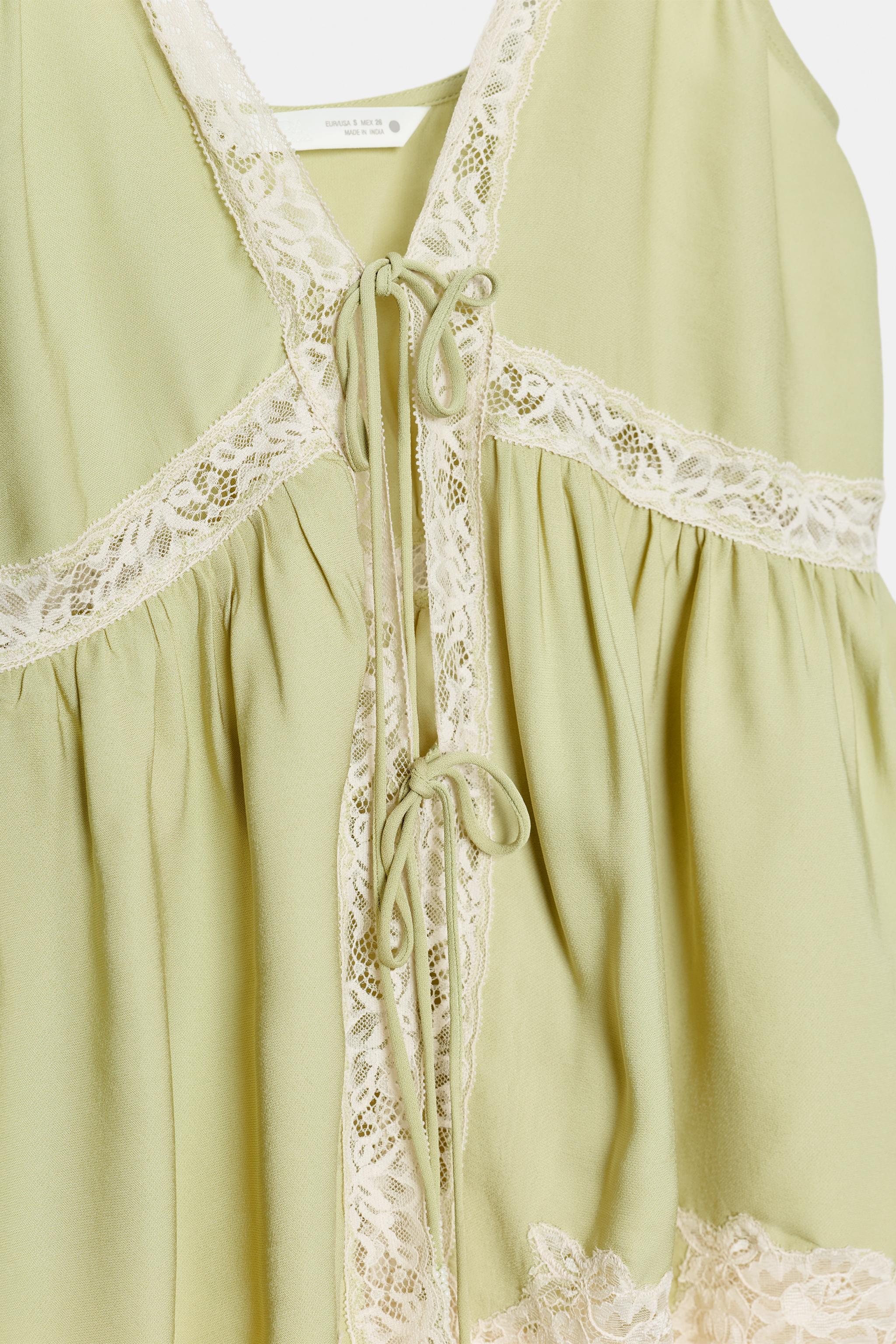 LACE CAMISOLE TOP ZW COLLECTION, image 2 of 7