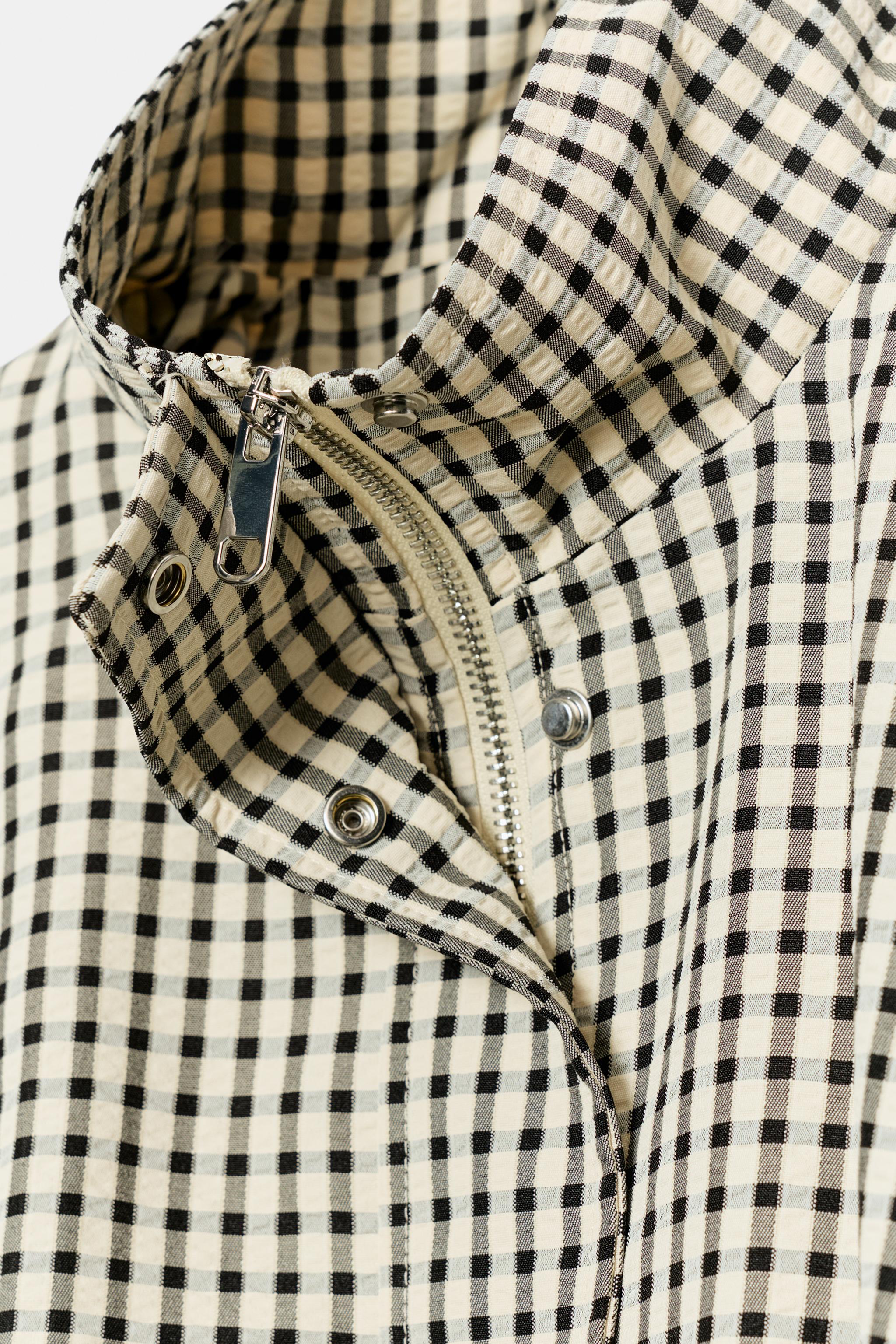 PLAID BOMBER JACKET, image 3 of 10