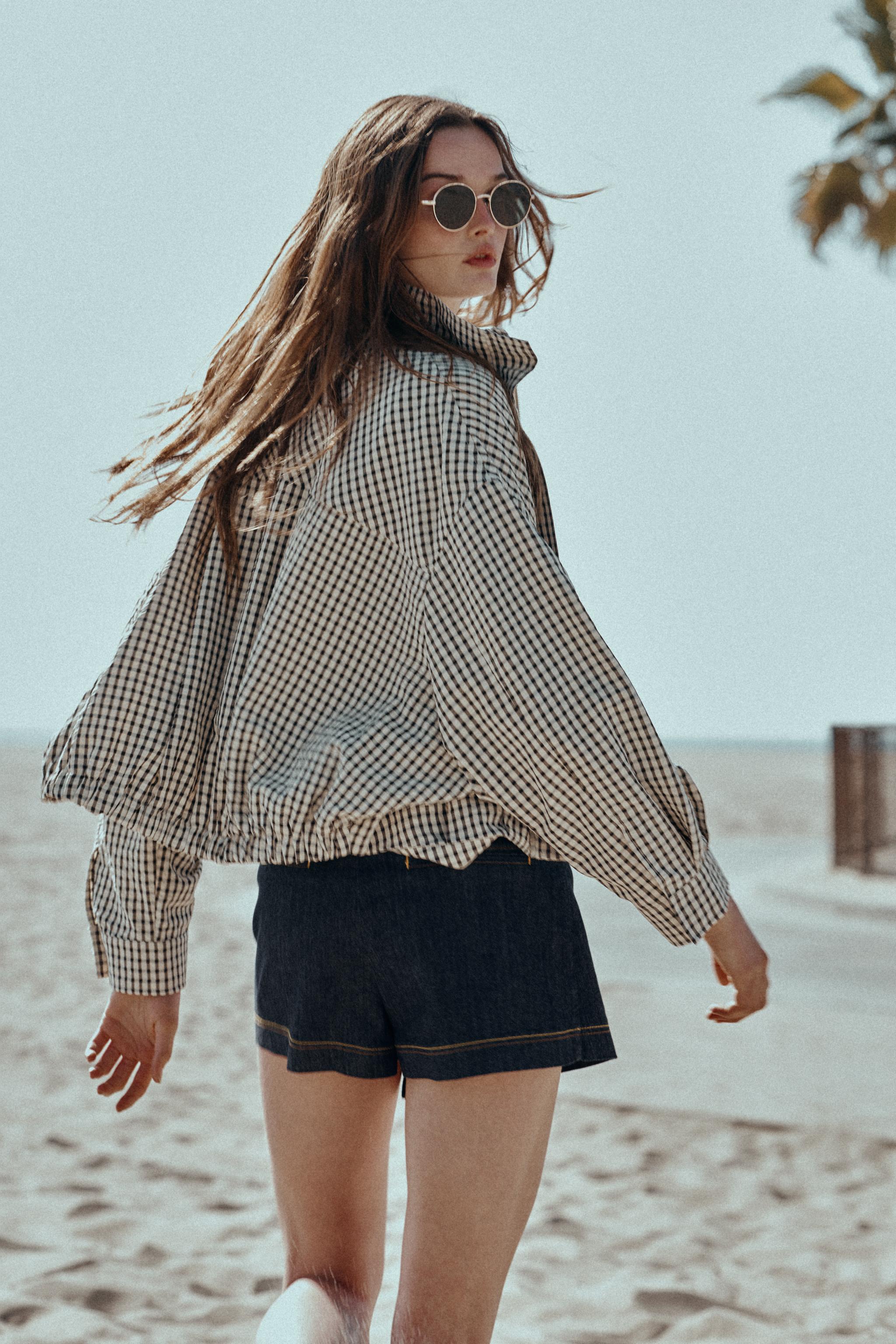 PLAID BOMBER JACKET, image 7 of 10