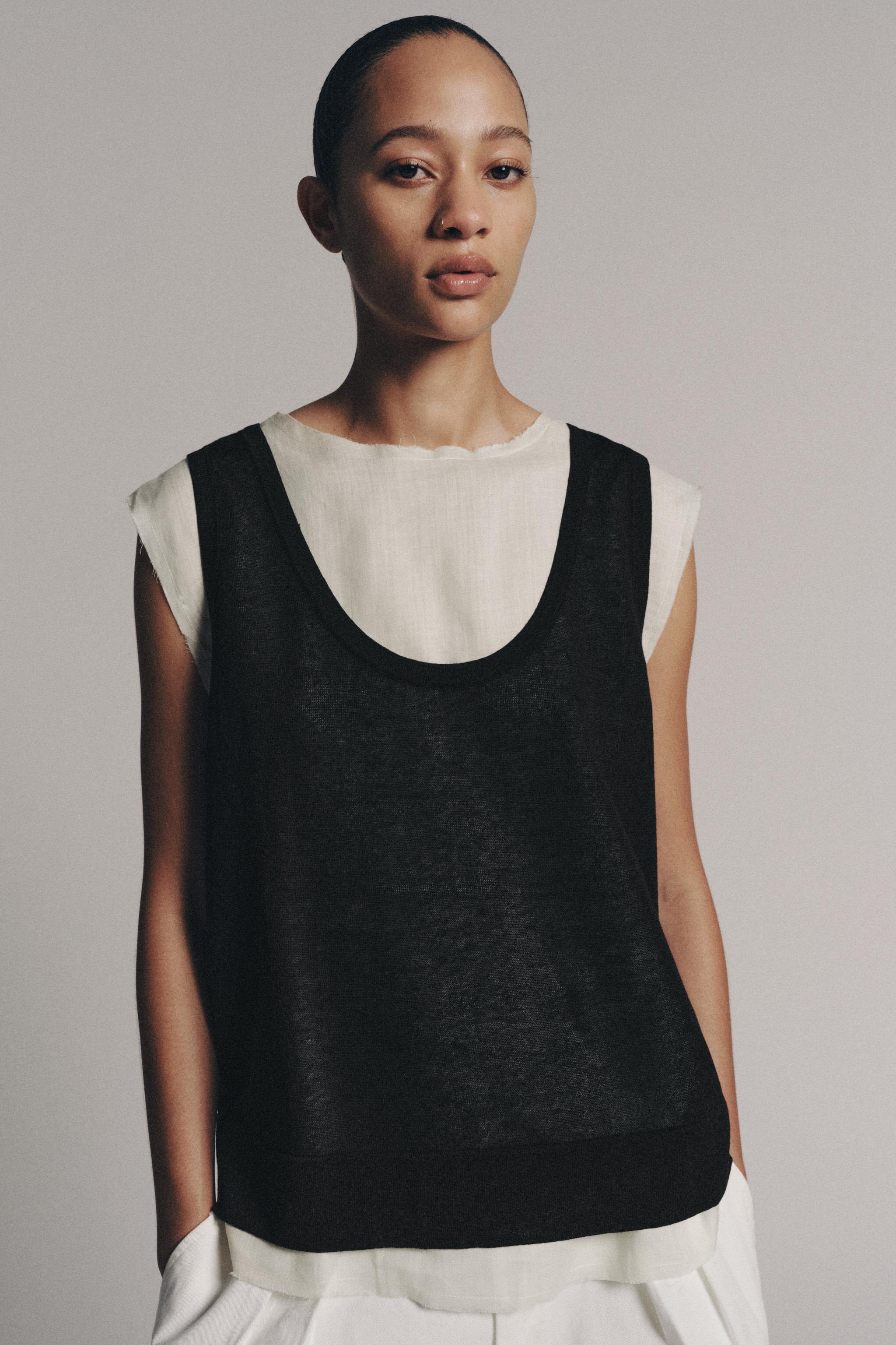 COMBINATION KNIT TOP, image 3 of 7