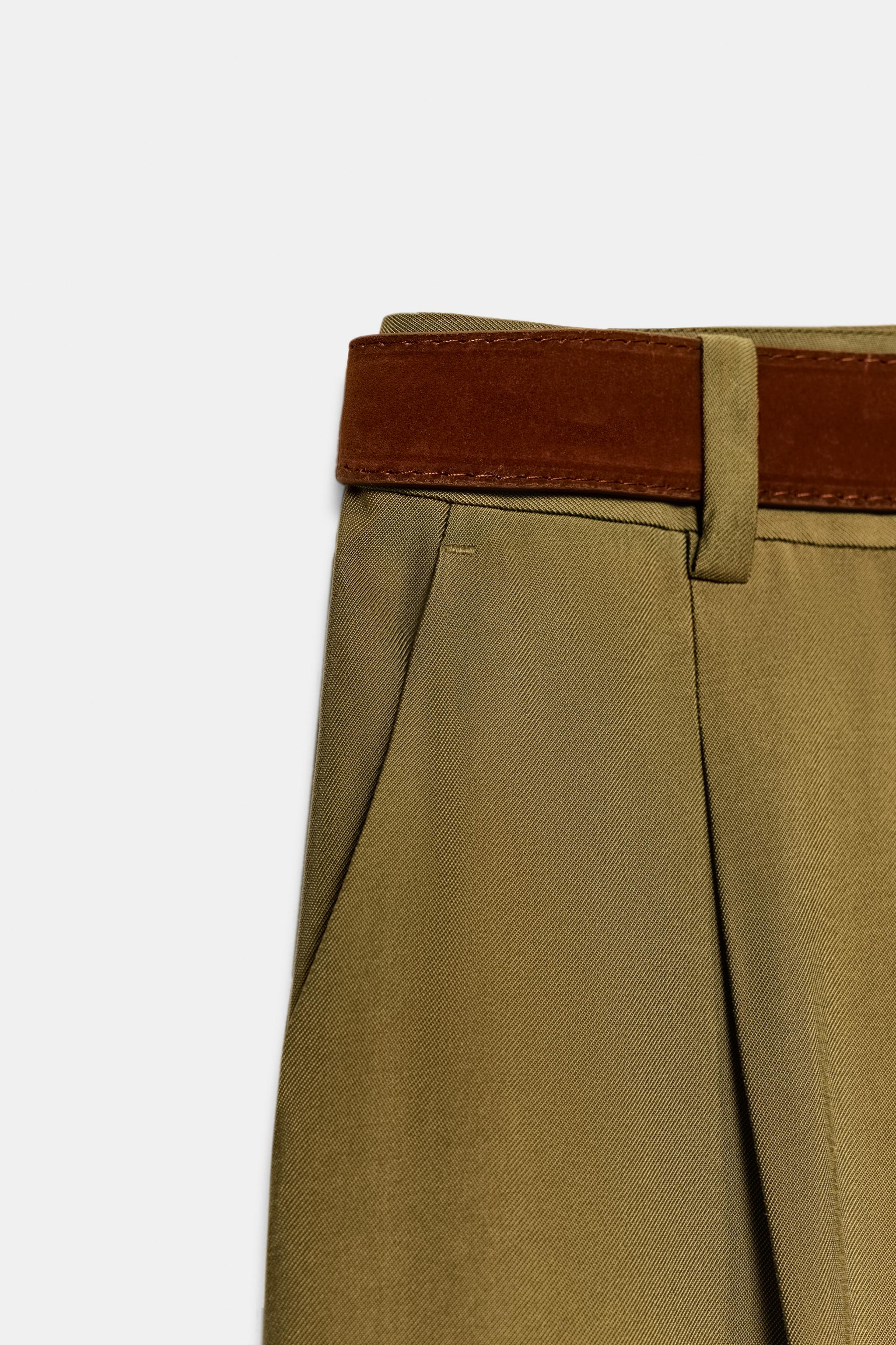 Belted Pleated Pants, image 2 of 10