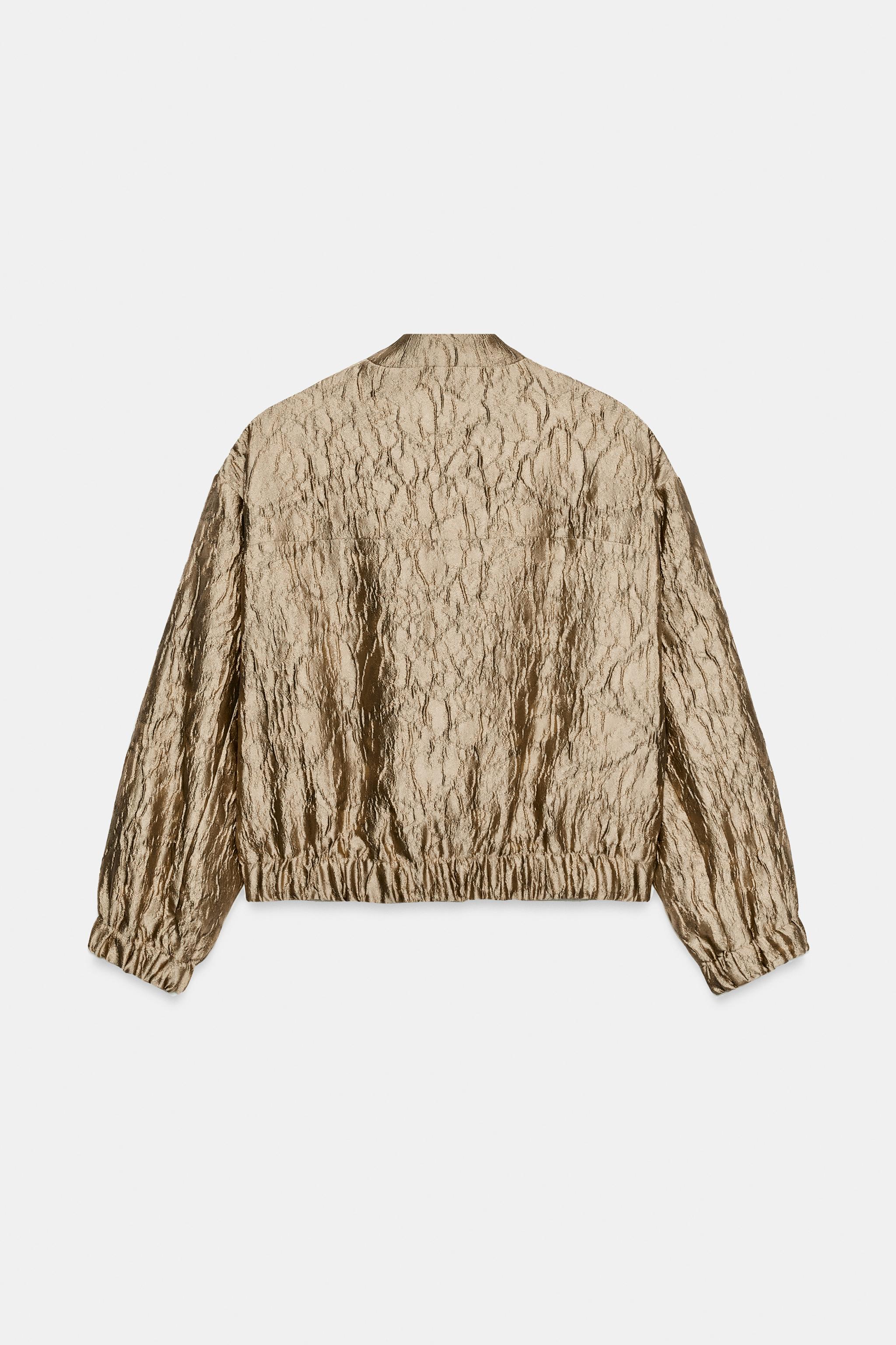 FLORAL JACQUARD BOMBER JACKET, image 10 of 10