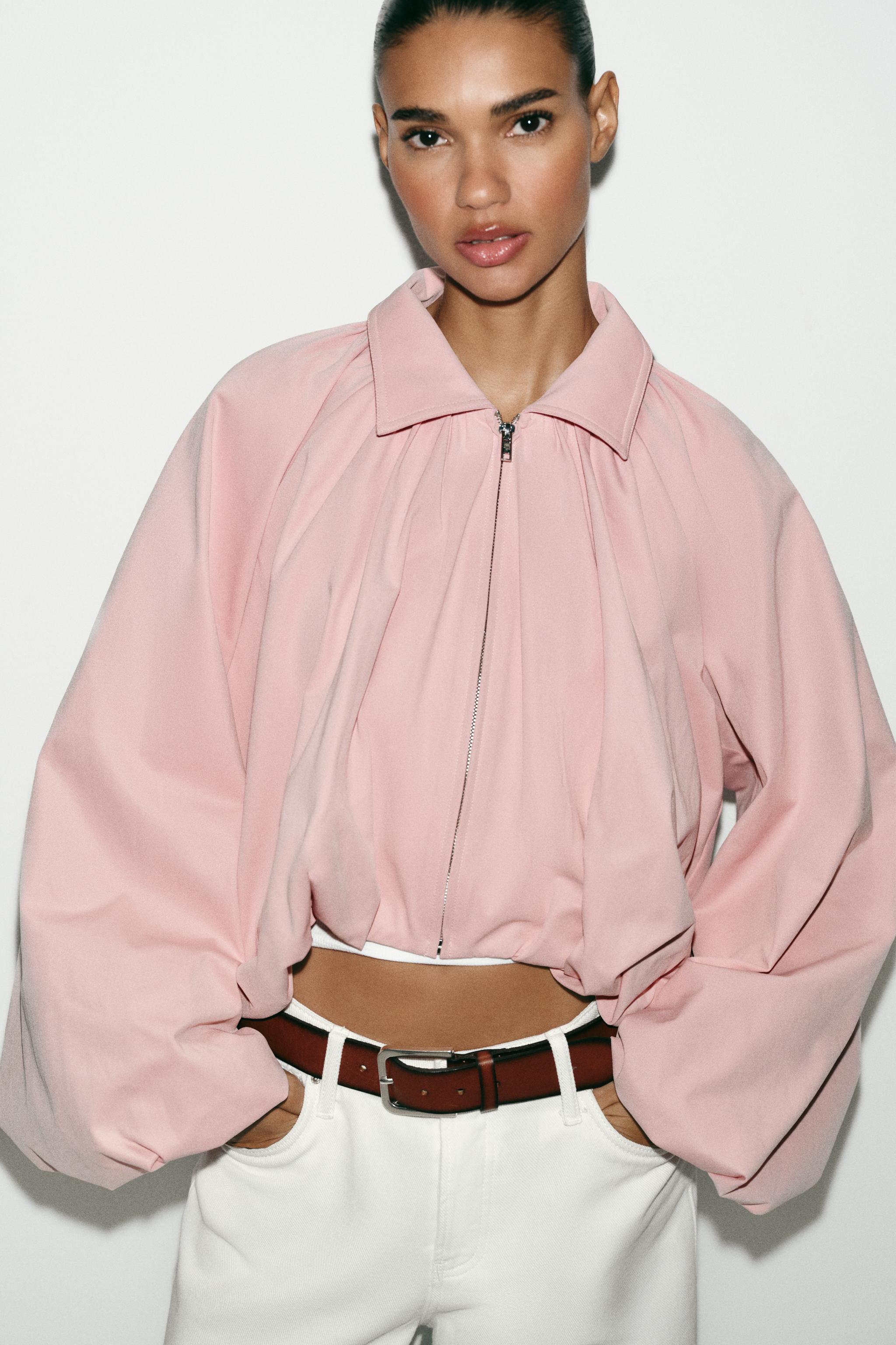 Puff Sleeve Bomber Jacket, image 4 of 10
