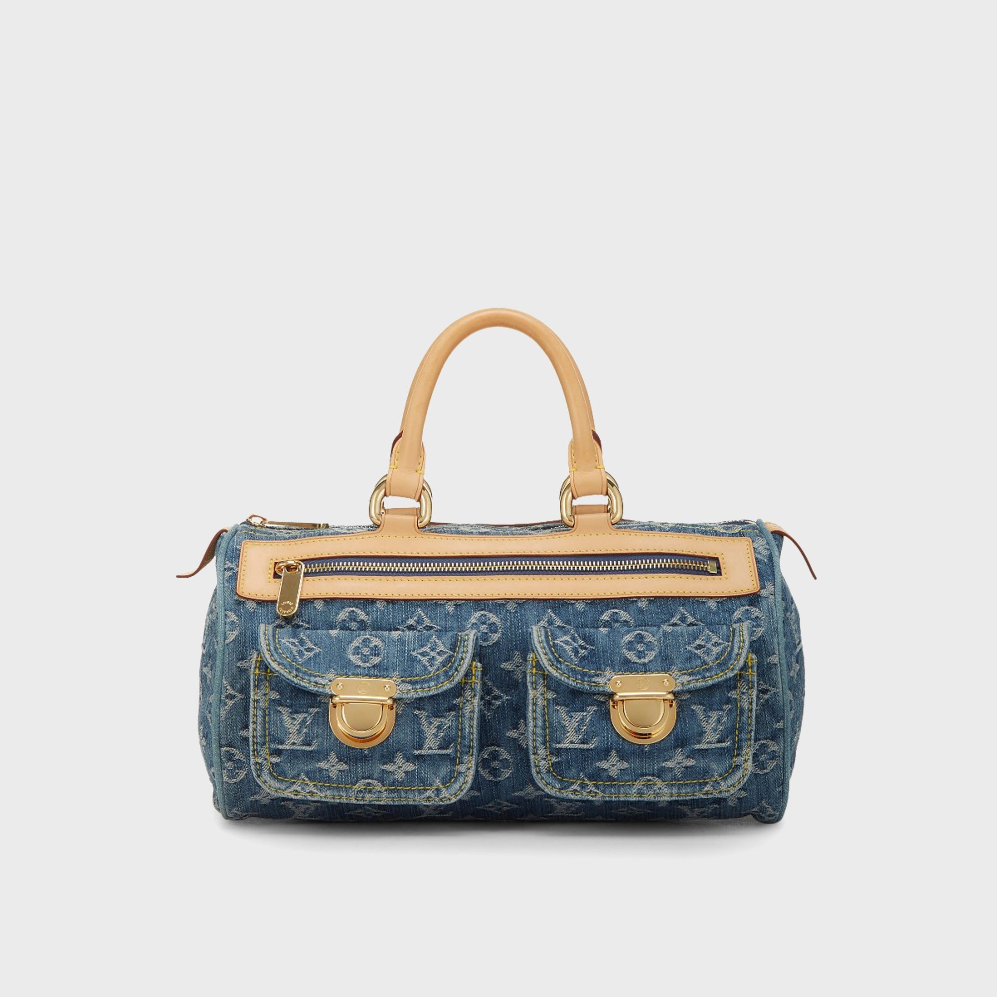 WGACA Louis Vuitton Monogram Denim Neo Speedy Bag - Blue